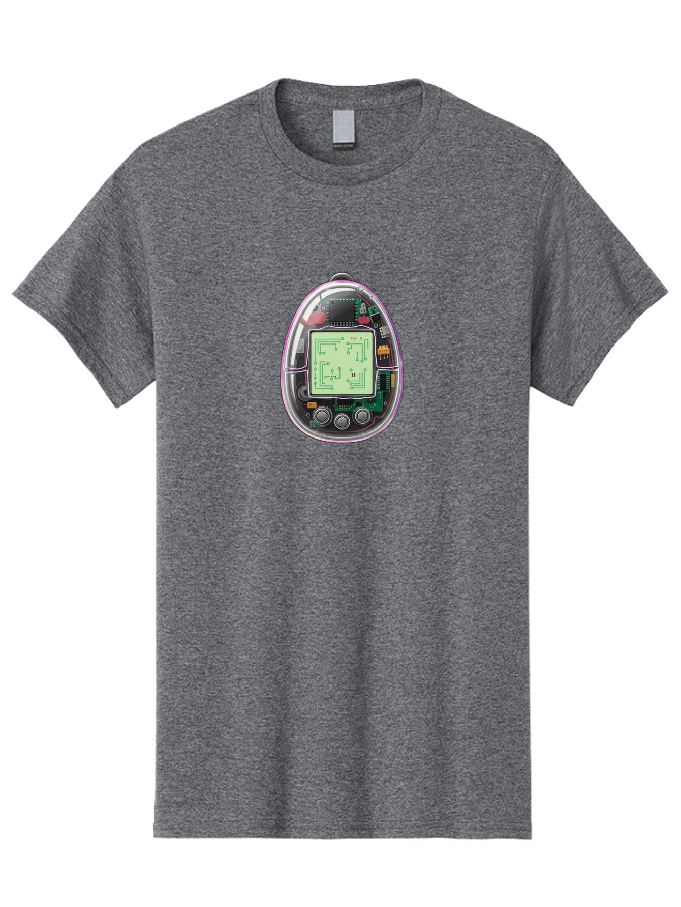 Tamagotchi-9 Men'S Graphic Tee, 100% Cotton, Comfortable Casual Summer Wear, Machine Washable, Retro Digital Pet, Tamagotchi Toy, Nostalgic Gadget, Handheld Game, Digital Creature, Circuitry, Buttons, Electronic Device, Retro Gaming, Bab503 8