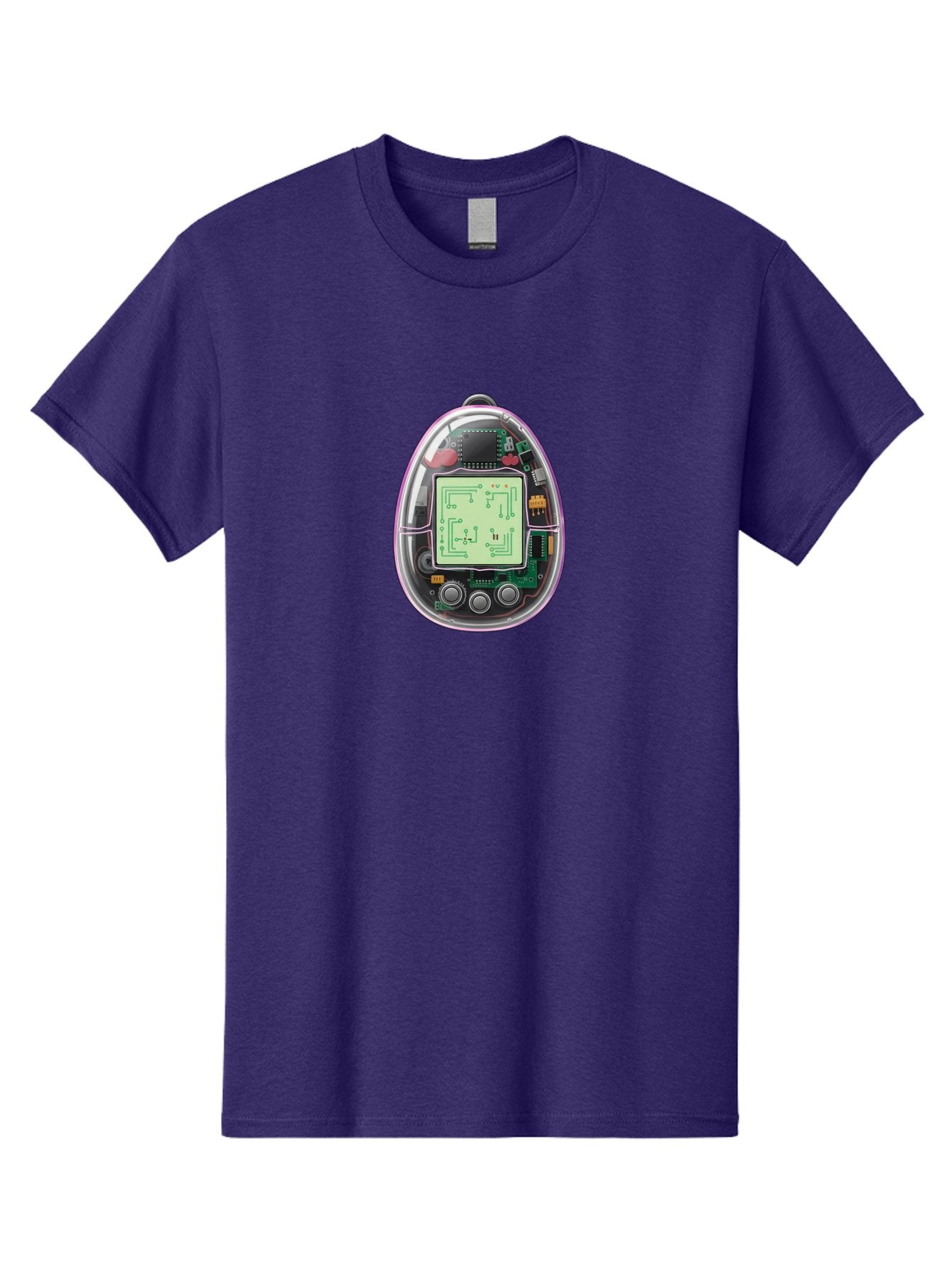 Tamagotchi-9 Men'S Graphic Tee, 100% Cotton, Comfortable Casual Summer Wear, Machine Washable, Retro Digital Pet, Tamagotchi Toy, Nostalgic Gadget, Handheld Game, Digital Creature, Circuitry, Buttons, Electronic Device, Retro Gaming, Bab503 11