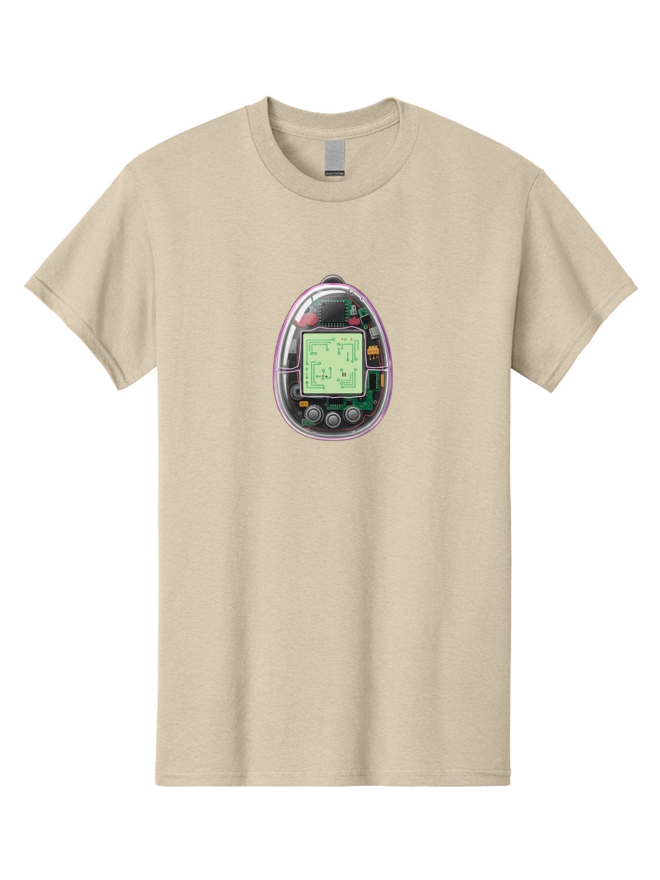 Tamagotchi-9 Men'S Graphic Tee, 100% Cotton, Comfortable Casual Summer Wear, Machine Washable, Retro Digital Pet, Tamagotchi Toy, Nostalgic Gadget, Handheld Game, Digital Creature, Circuitry, Buttons, Electronic Device, Retro Gaming, Bab503 13