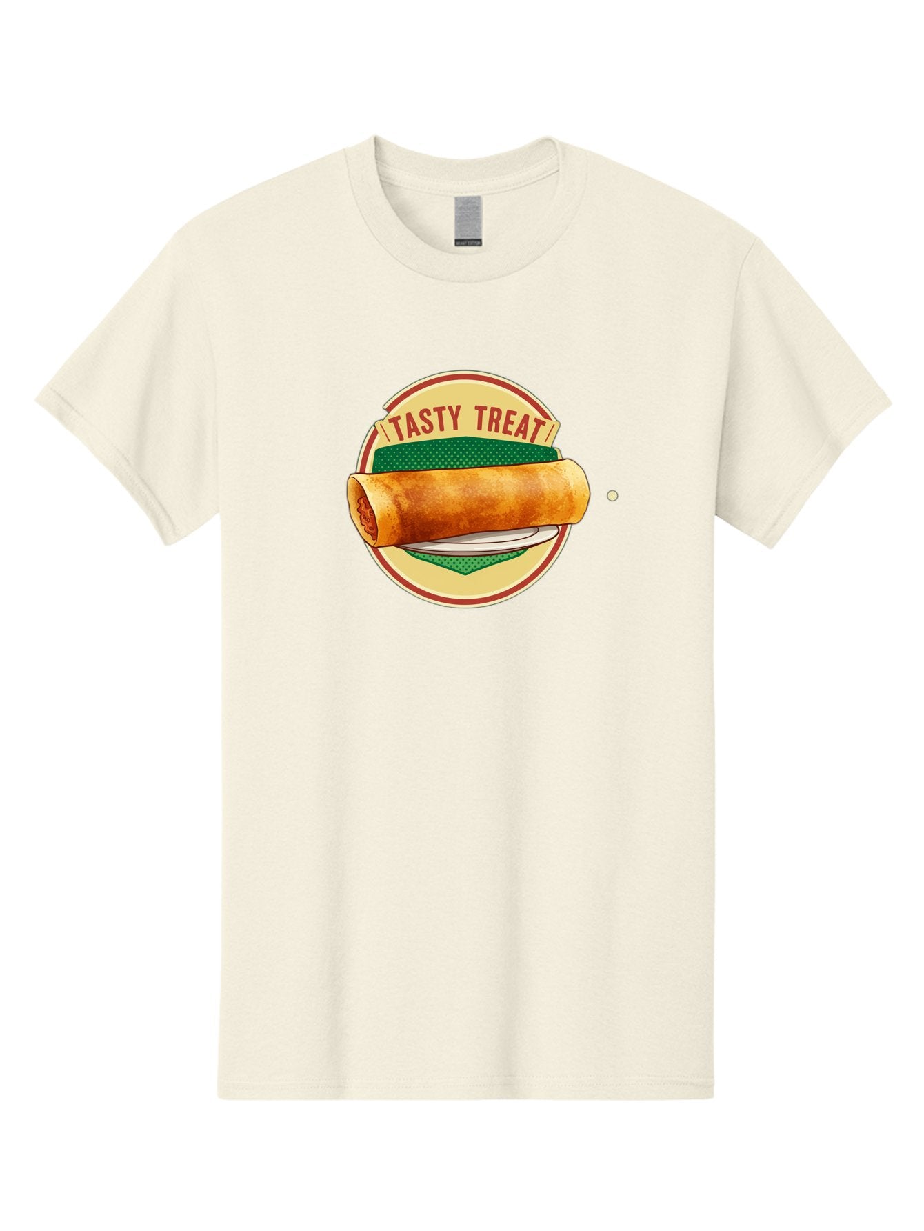 Tasty-Treat-3 Men'S Graphic Tee, 100% Cotton, Comfortable Casual Summer Wear, Machine Washable, Spring Roll On Plate, Tasty Treat, Savory Delight, Golden Brown, Crispy Texture, Delicious Snack, Finger Food, Appetizing Bab512 15
