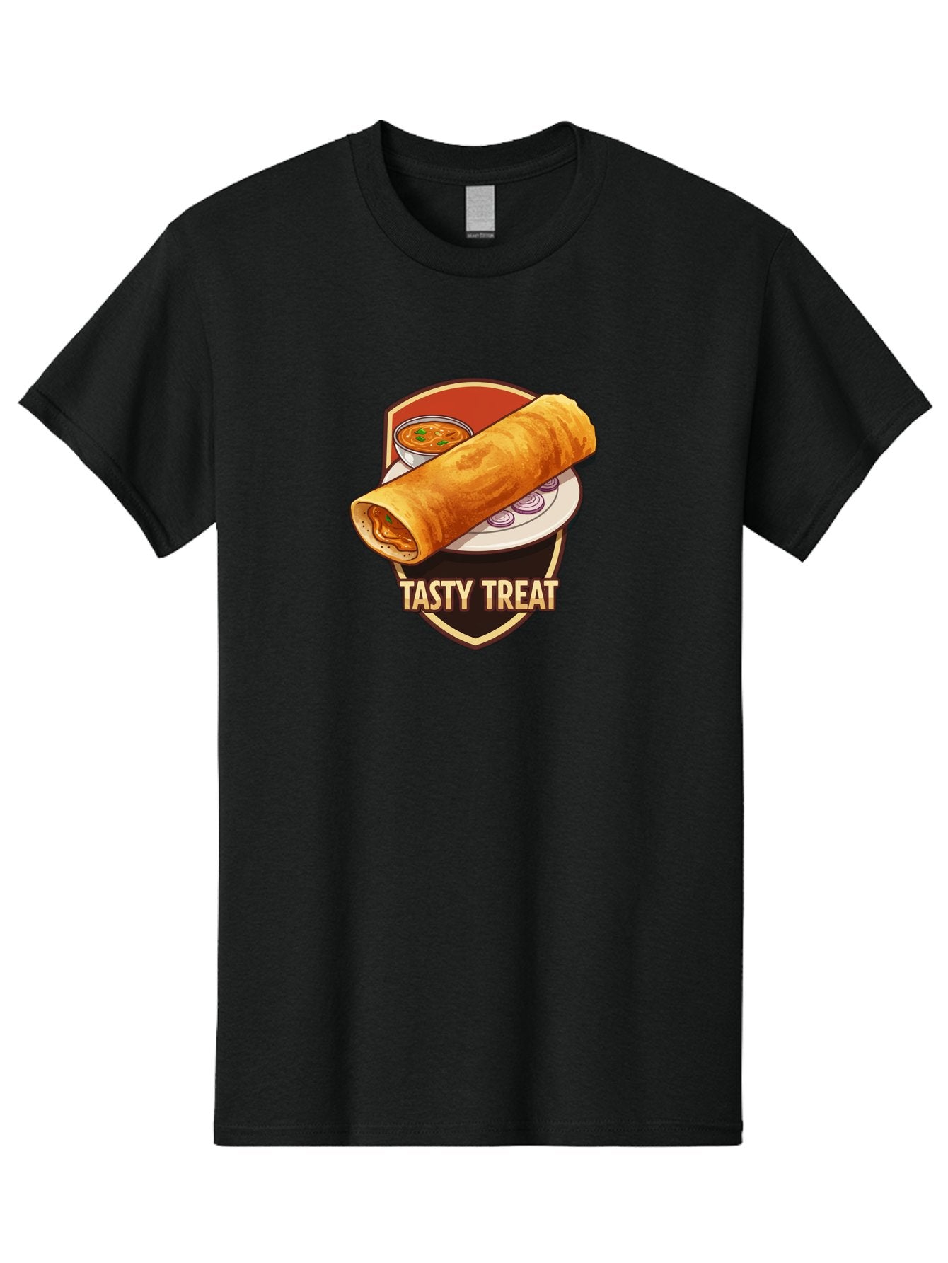 Tasty-Treat-4 Men'S Graphic Tee, 100% Cotton, Comfortable Casual Summer Wear, Machine Washable, South Indian Cuisine, Dosa On A Plate, Tasty Treat, Indian Food, Masala Dosa, Delicious Breakfast, Crispy Dosa, Flavorful Meal, Savory Dish Bab513 14