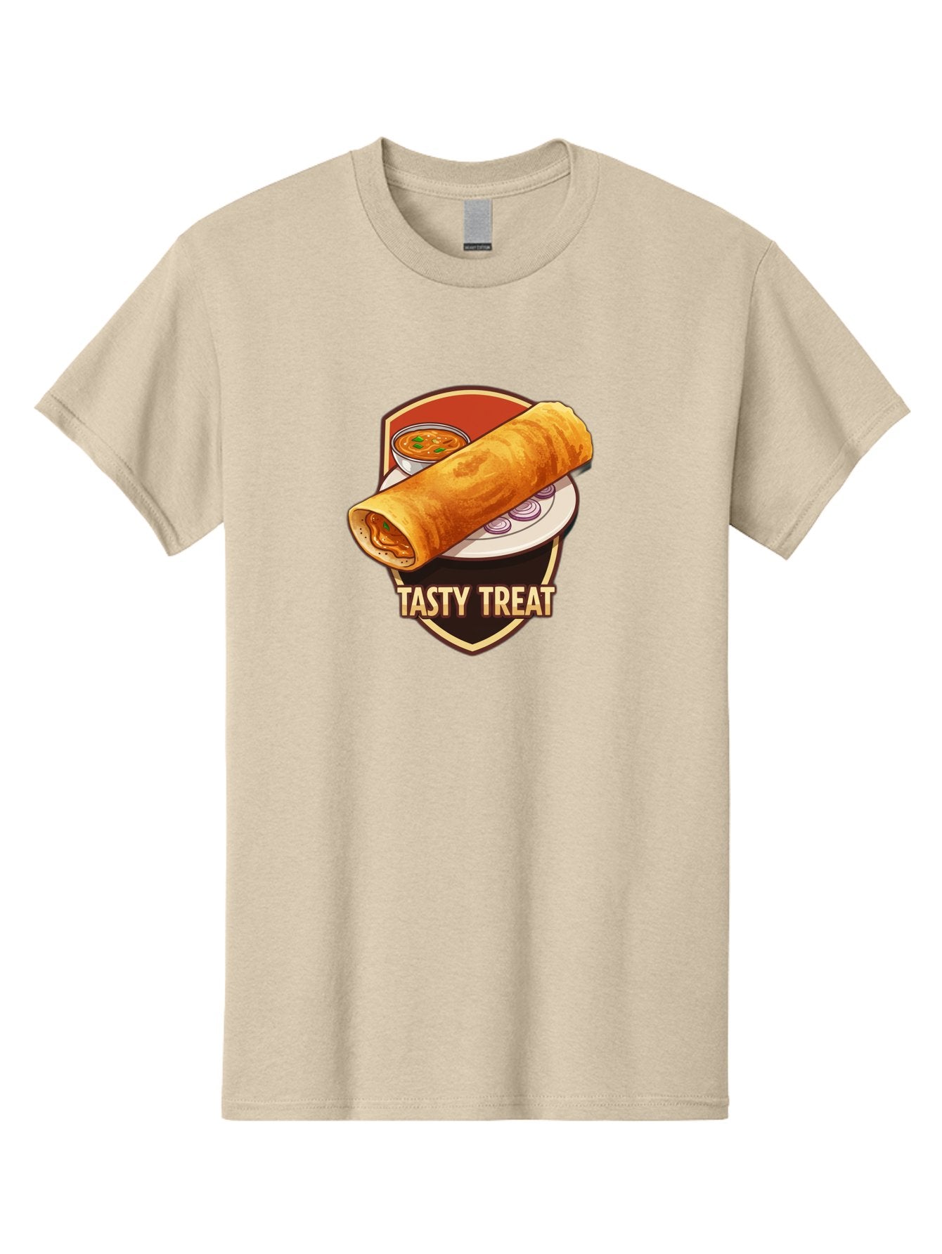 Tasty-Treat-4 Men'S Graphic Tee, 100% Cotton, Comfortable Casual Summer Wear, Machine Washable, South Indian Cuisine, Dosa On A Plate, Tasty Treat, Indian Food, Masala Dosa, Delicious Breakfast, Crispy Dosa, Flavorful Meal, Savory Dish Bab513 10