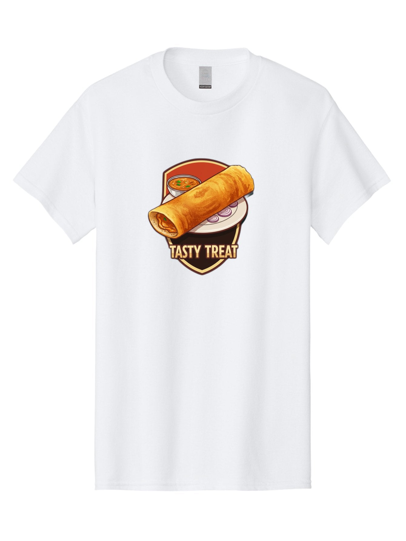 Tasty-Treat-4 Men'S Graphic Tee, 100% Cotton, Comfortable Casual Summer Wear, Machine Washable, South Indian Cuisine, Dosa On A Plate, Tasty Treat, Indian Food, Masala Dosa, Delicious Breakfast, Crispy Dosa, Flavorful Meal, Savory Dish Bab513 11