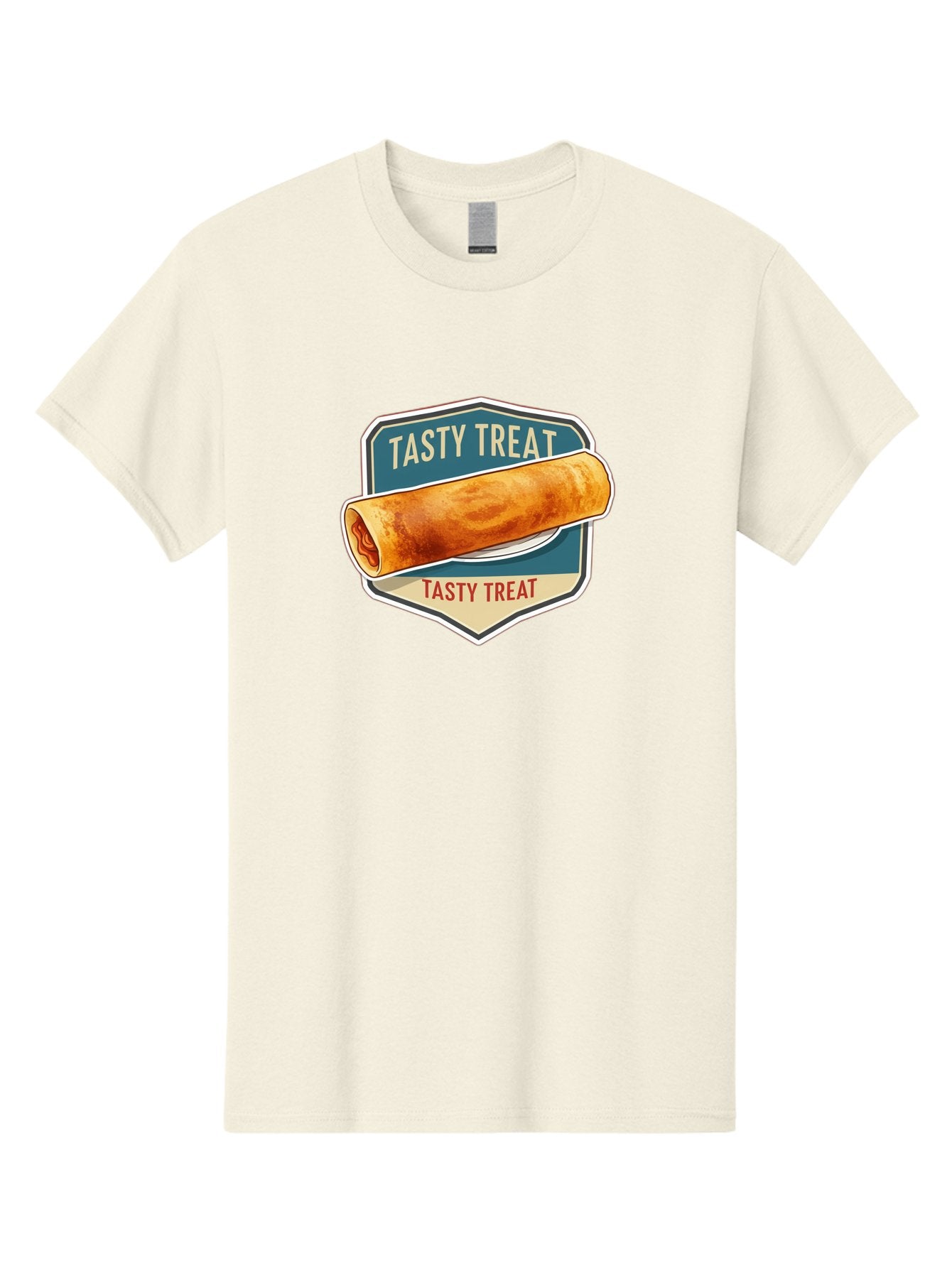 Tasty-Treat-5 Men'S Graphic Tee, 100% Cotton, Comfortable Casual Summer Wear, Machine Washable, Egg Roll, Food Logo, Tasty Treat, Savory Snack, Wrapped Delicacy, Rolled Pastry, Delicious Treat, Culinary Delight Bab514 11