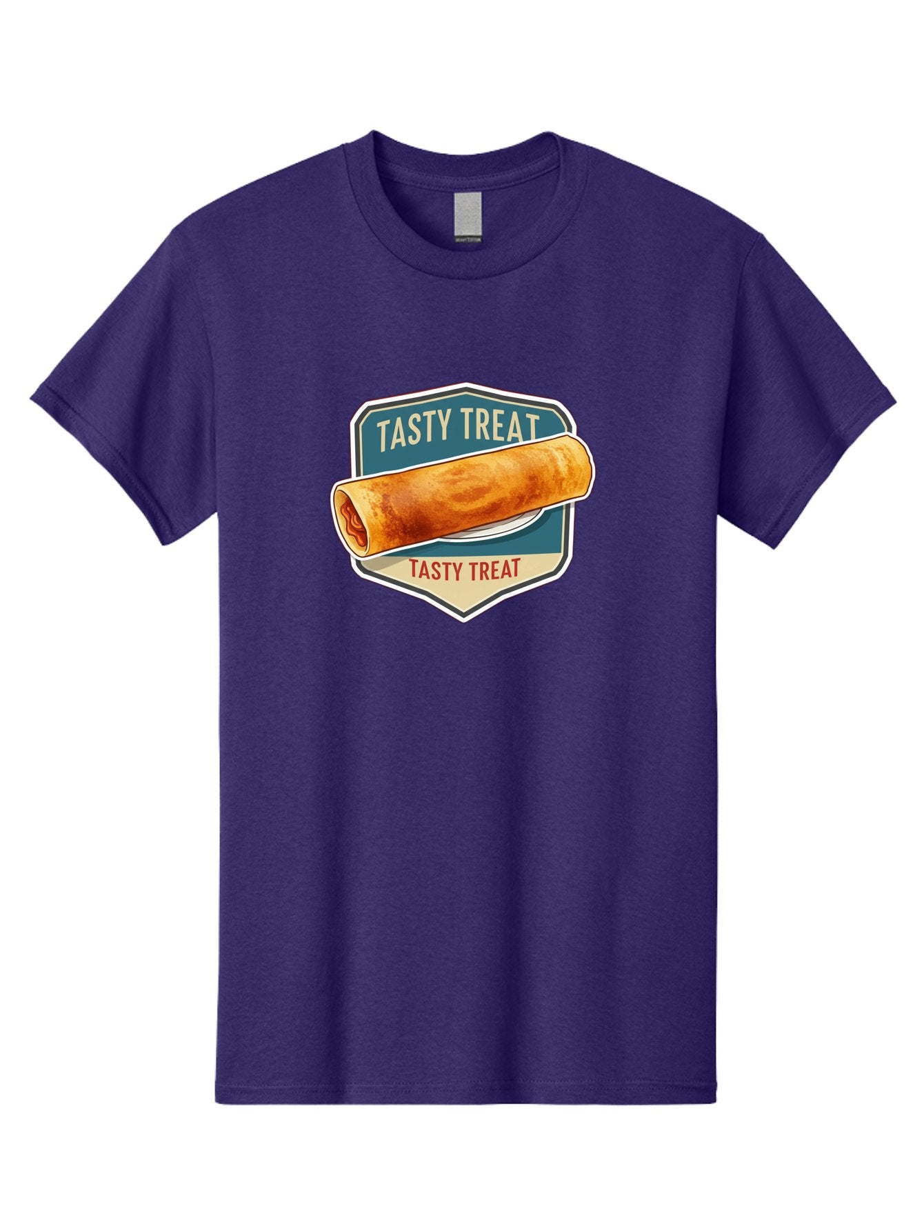 Tasty-Treat-5 Men'S Graphic Tee, 100% Cotton, Comfortable Casual Summer Wear, Machine Washable, Egg Roll, Food Logo, Tasty Treat, Savory Snack, Wrapped Delicacy, Rolled Pastry, Delicious Treat, Culinary Delight Bab514 12