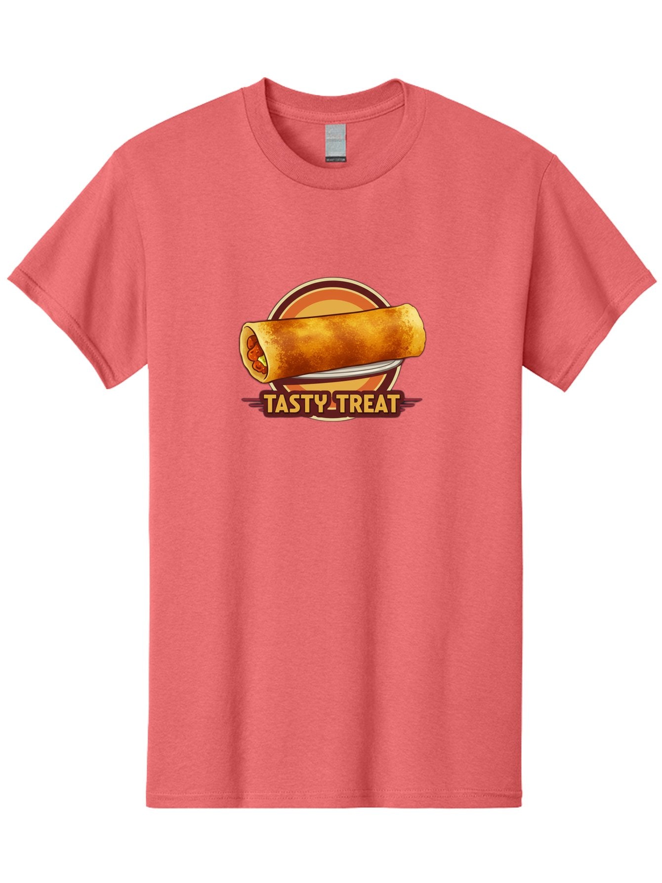 Tasty-Treat-7 Men'S Graphic Tee, 100% Cotton, Comfortable Casual Summer Wear, Machine Washable, Delicious Spring Roll, Tasty Filling, Savory Snack, Crispy Texture, Appetizing Dish, Finger Food, Meal On The Go, Street Food Style, Bab516 6