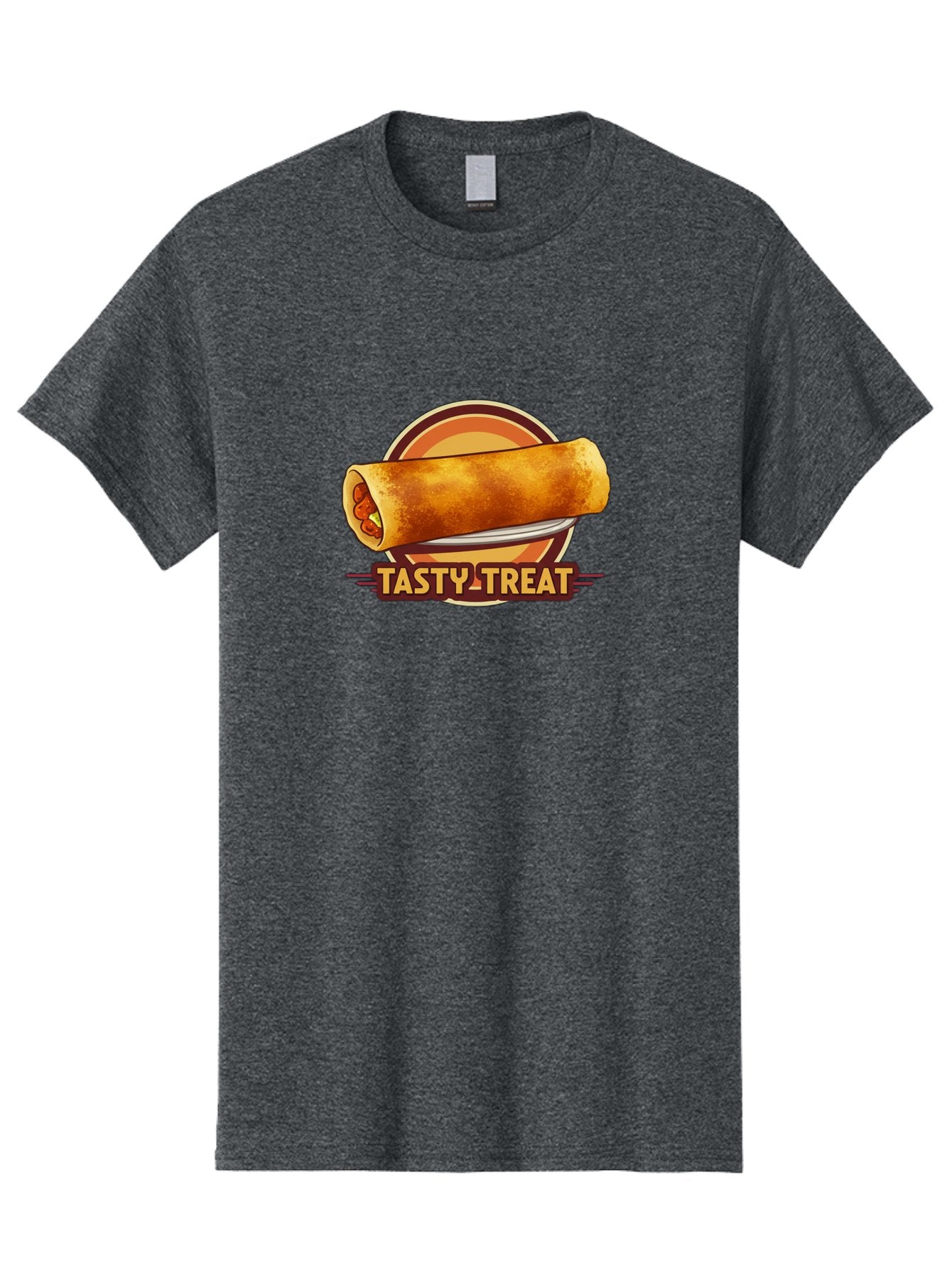 Tasty-Treat-7 Men'S Graphic Tee, 100% Cotton, Comfortable Casual Summer Wear, Machine Washable, Delicious Spring Roll, Tasty Filling, Savory Snack, Crispy Texture, Appetizing Dish, Finger Food, Meal On The Go, Street Food Style, Bab516 8