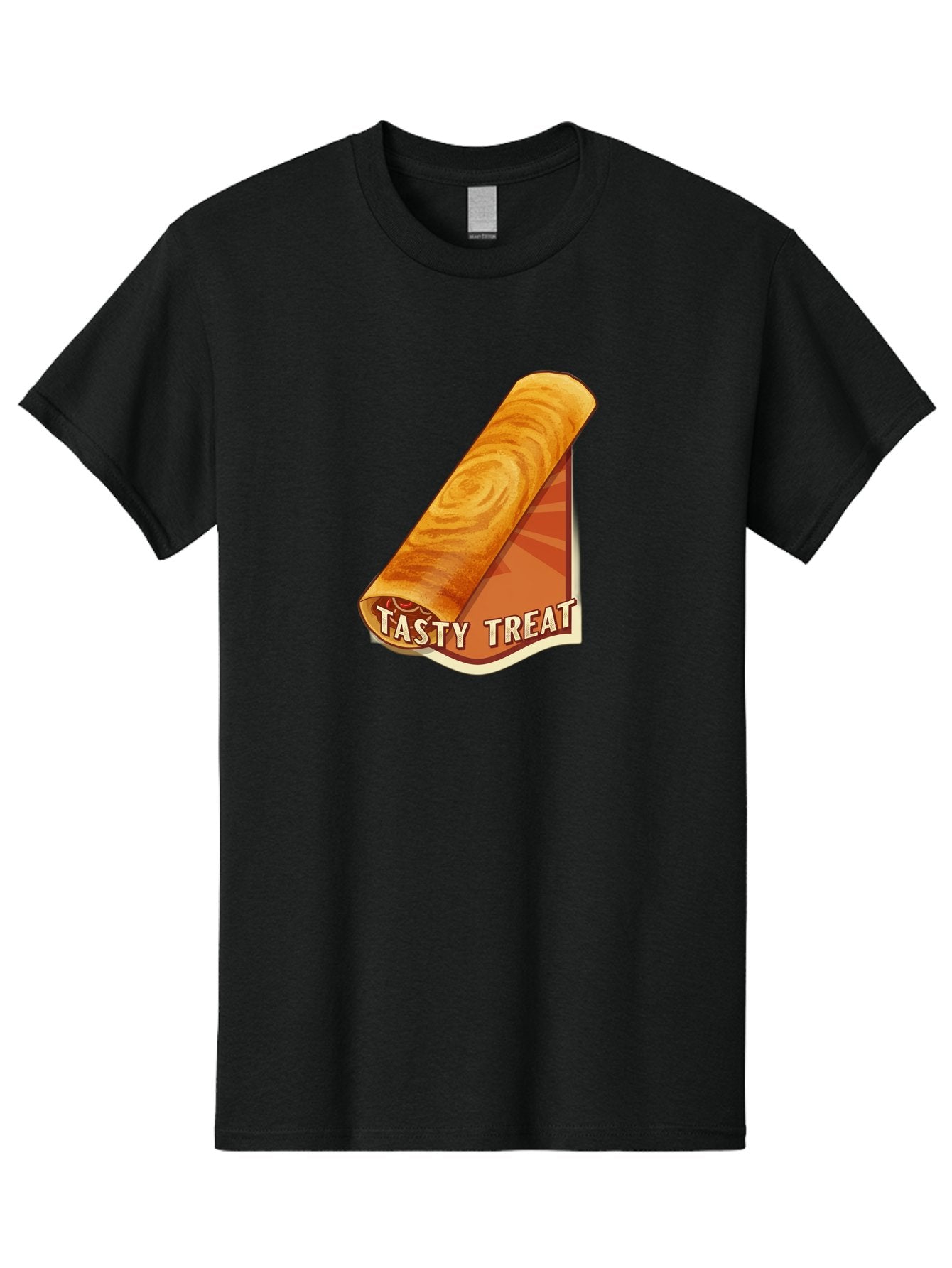 Tasty-Treat-8 Men'S Graphic Tee, 100% Cotton, Comfortable Casual Summer Wear, Machine Washable, Tasty Treat, Sweet Roll, Swirly Pastry, Golden Brown, Dessert, Snack, Treat, Sweet Tooth, Pastry Delight, Delicious Food Bab517