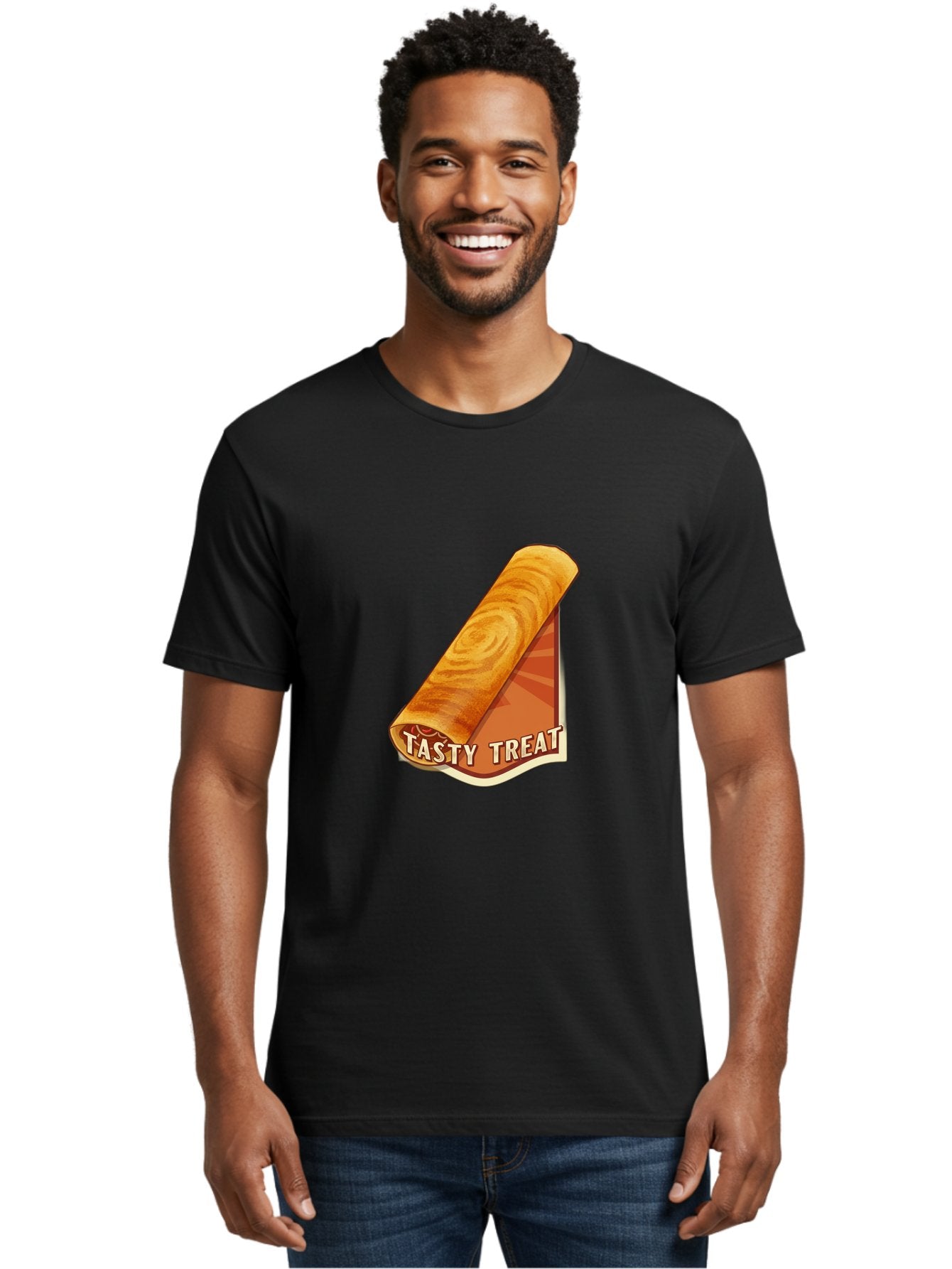 Tasty-Treat-8 Men'S Graphic Tee, 100% Cotton, Comfortable Casual Summer Wear, Machine Washable, Tasty Treat, Sweet Roll, Swirly Pastry, Golden Brown, Dessert, Snack, Treat, Sweet Tooth, Pastry Delight, Delicious Food Bab517 19