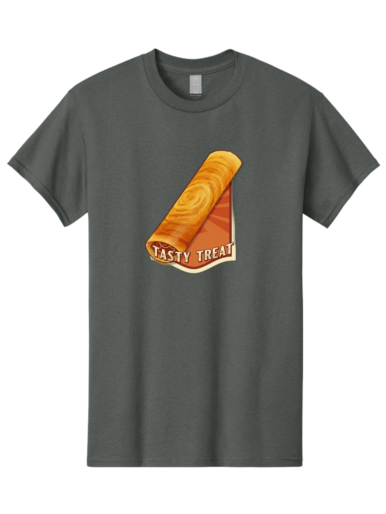 Tasty-Treat-8 Men'S Graphic Tee, 100% Cotton, Comfortable Casual Summer Wear, Machine Washable, Tasty Treat, Sweet Roll, Swirly Pastry, Golden Brown, Dessert, Snack, Treat, Sweet Tooth, Pastry Delight, Delicious Food Bab517 8