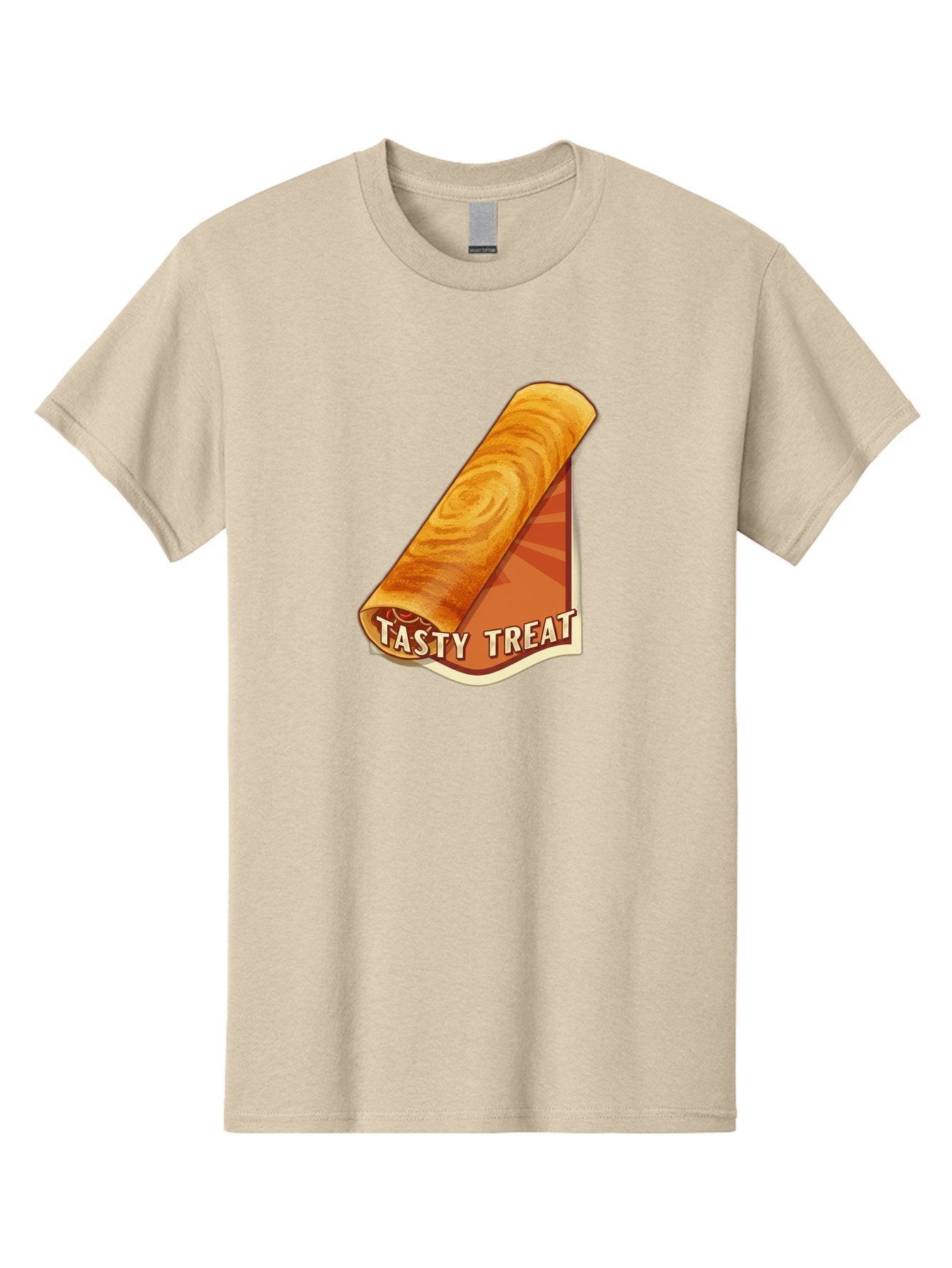 Tasty-Treat-8 Men'S Graphic Tee, 100% Cotton, Comfortable Casual Summer Wear, Machine Washable, Tasty Treat, Sweet Roll, Swirly Pastry, Golden Brown, Dessert, Snack, Treat, Sweet Tooth, Pastry Delight, Delicious Food Bab517 6