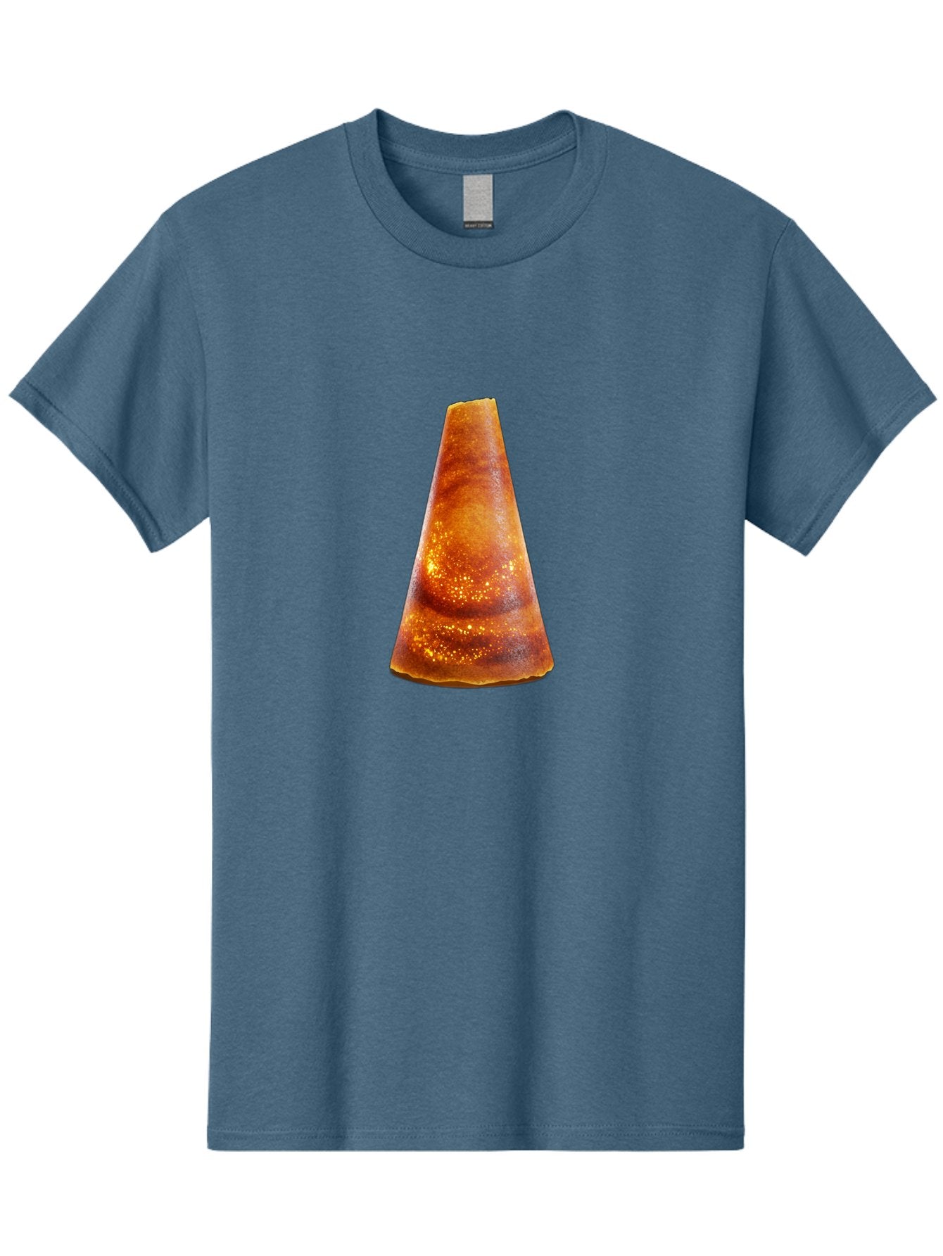 Traffic-Cone Men'S Graphic Tee, 100% Cotton, Comfortable Casual Summer Wear, Machine Washable, Cone-Shaped Object, Brown Color, Smooth Surface, Reflective Spots, Abstract Shape, Modern Design, Unique Texture, Geometric Form Bab542 12