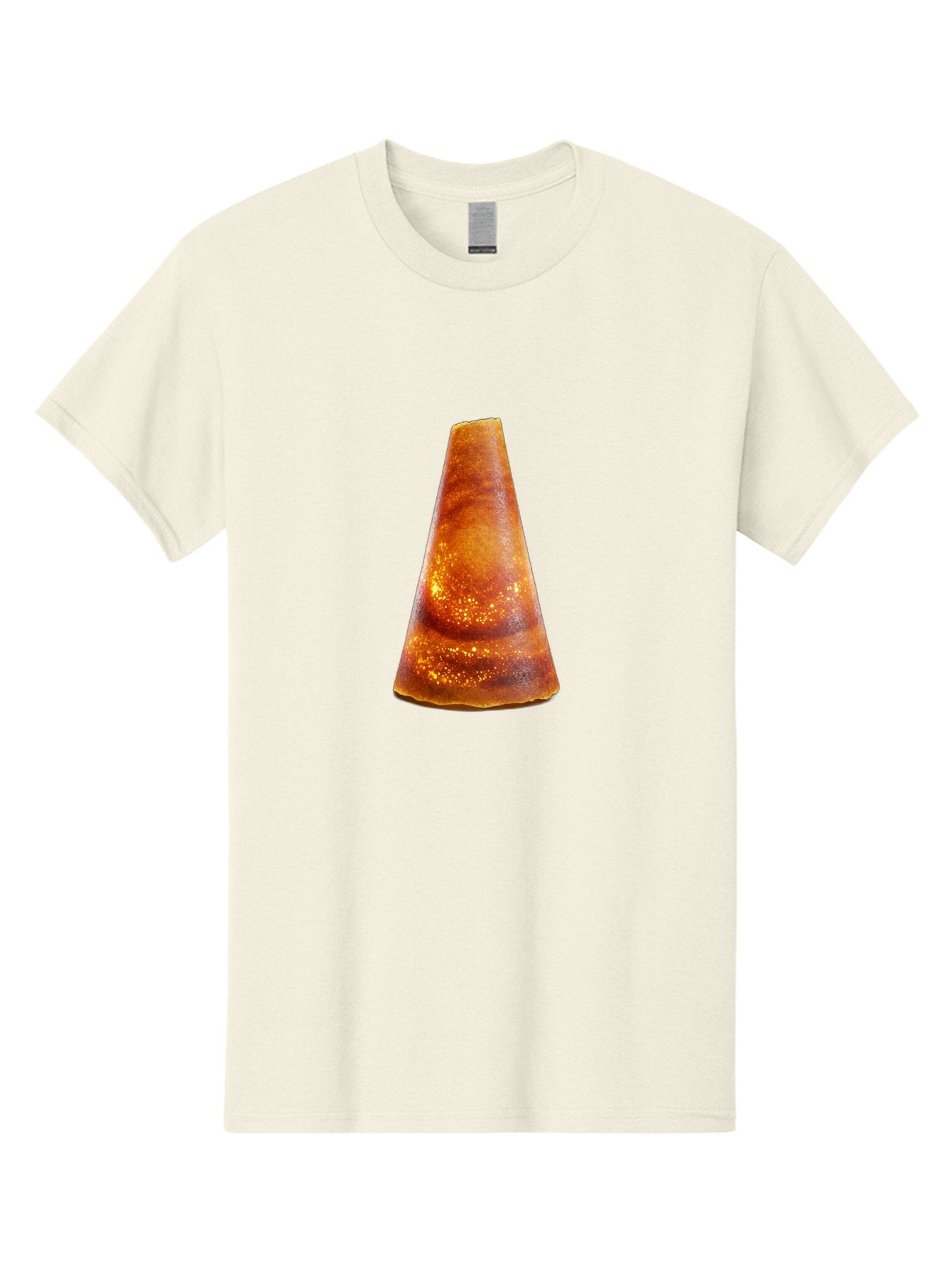 Traffic-Cone Men'S Graphic Tee, 100% Cotton, Comfortable Casual Summer Wear, Machine Washable, Cone-Shaped Object, Brown Color, Smooth Surface, Reflective Spots, Abstract Shape, Modern Design, Unique Texture, Geometric Form Bab542 10