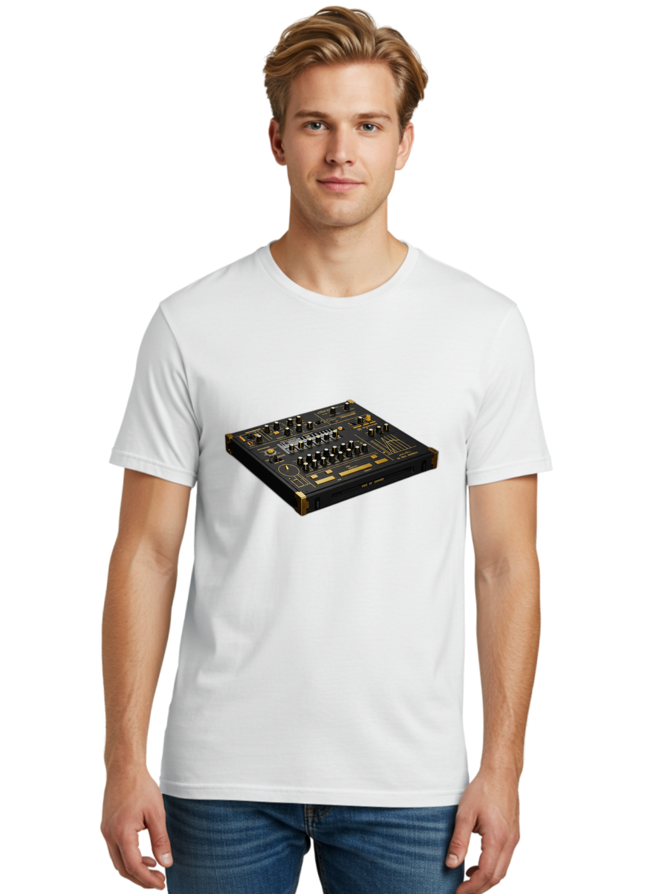 Traktor-Kontrol-S2 Men'S Graphic Tee, 100% Cotton, Comfortable Casual Summer Wear, Machine Washable, Dj Equipment, Sound Mixer, Music Production, Audio Interface, Professional Djing, Electronic Dance Music, Sound Control, Beat Mixing, Bab543 24