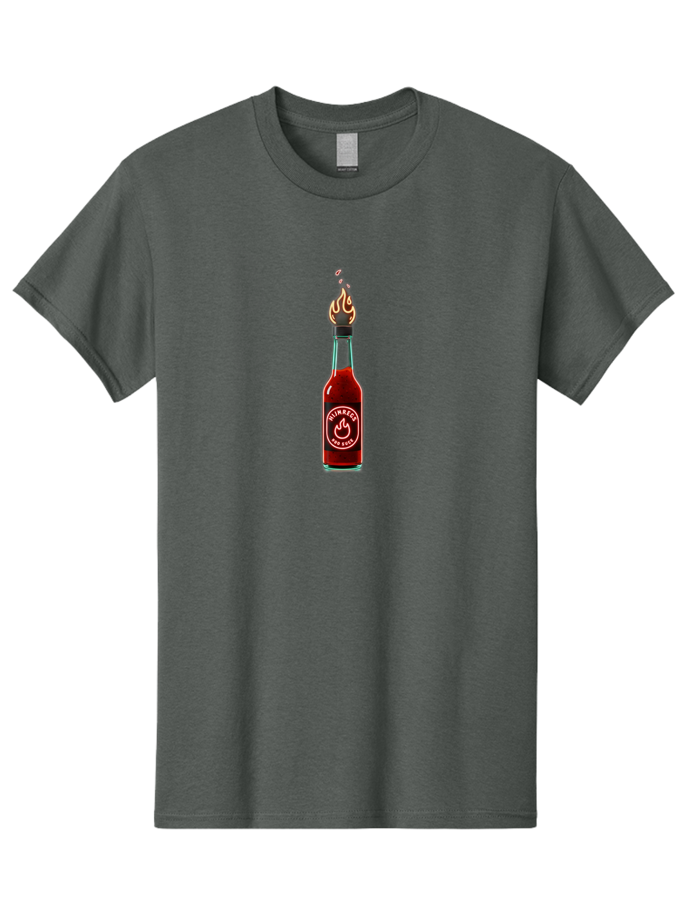 Unimred-Hot-Sauce Men'S Graphic Tee, 100% Cotton, Comfortable Casual Summer Wear, Machine Washable, Hot Sauce Bottle, Spicy Condiment, Ntimred Label, Burning Flame, Fiery Passion, Bold Flavor, Chili Pepper Sauce, Condiment Bottle Bab565 11