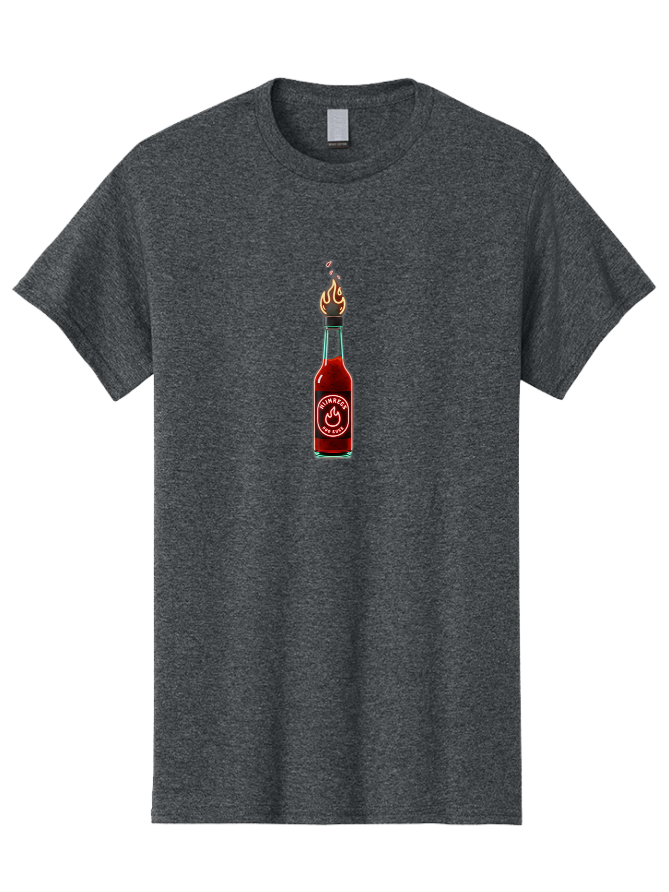 Unimred-Hot-Sauce Men'S Graphic Tee, 100% Cotton, Comfortable Casual Summer Wear, Machine Washable, Hot Sauce Bottle, Spicy Condiment, Ntimred Label, Burning Flame, Fiery Passion, Bold Flavor, Chili Pepper Sauce, Condiment Bottle Bab565 14