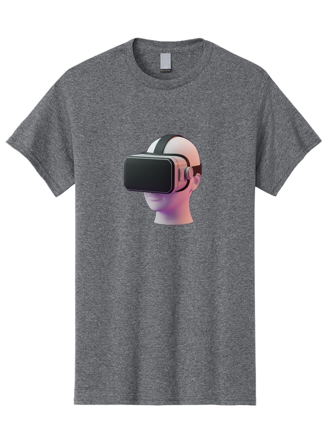 Vr-Headset-Mannequin Men'S Graphic Tee, 100% Cotton, Comfortable Casual Summer Wear, Machine Washable, Virtual Reality Headset, Vr Technology, Futuristic Design, Sleek Black, Modern Gadgets, Gaming, Immersive Experience, Innovative Tech Bab573 11