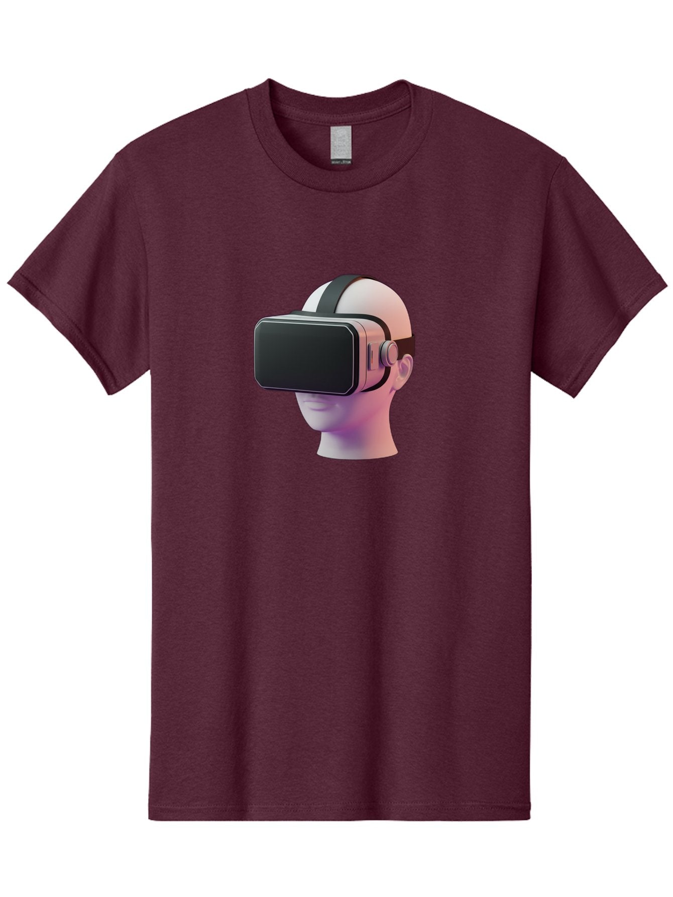 Vr-Headset-Mannequin Men'S Graphic Tee, 100% Cotton, Comfortable Casual Summer Wear, Machine Washable, Virtual Reality Headset, Vr Technology, Futuristic Design, Sleek Black, Modern Gadgets, Gaming, Immersive Experience, Innovative Tech Bab573 12