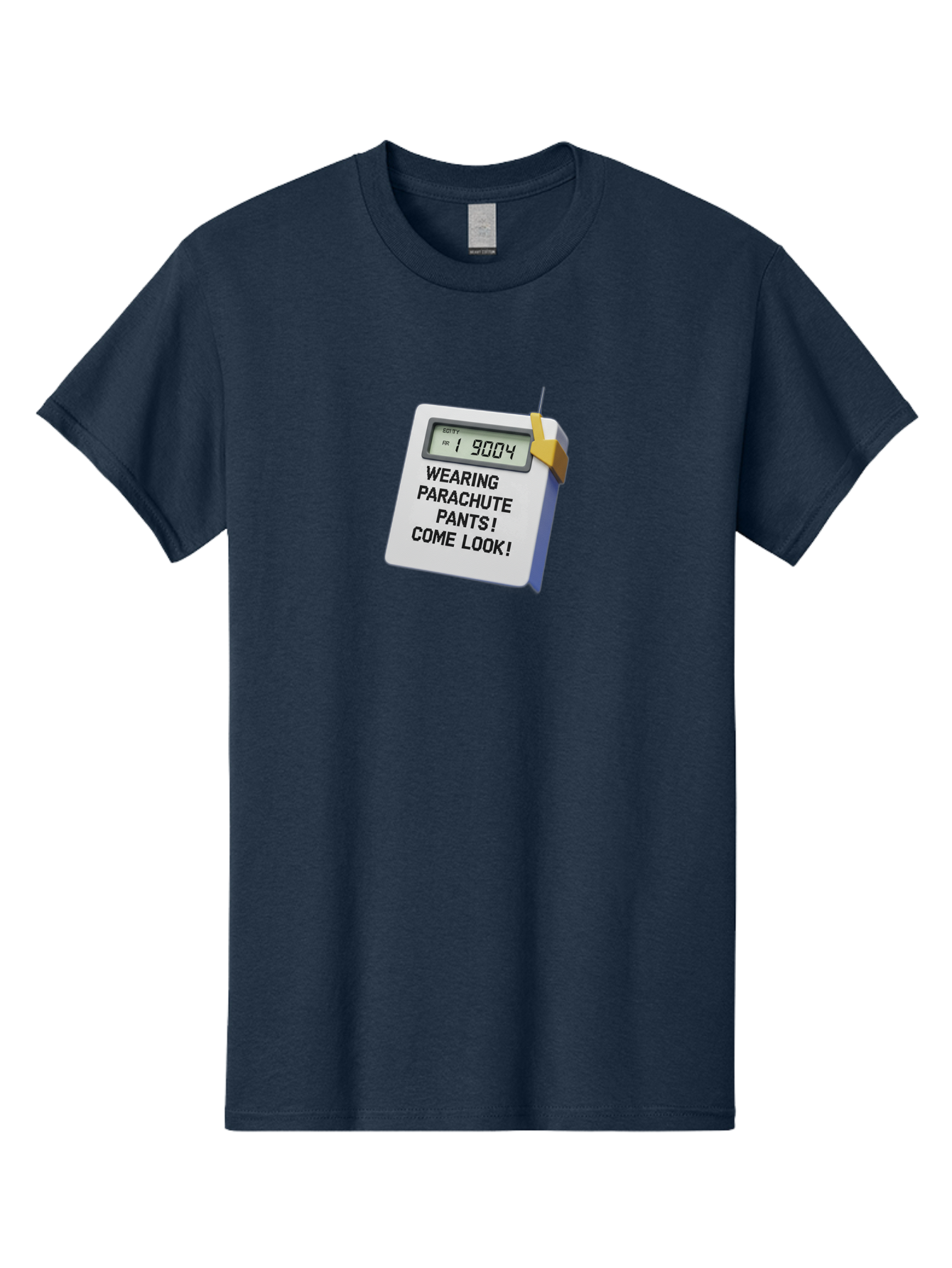 Wearing-Parachute-Pants-Come-Look Men'S Graphic Tee, 100% Cotton, Comfortable Casual Summer Wear, Machine Washable, Digital Calendar, 3D Rendering, Novelty Calendar, Fun Text, Parachute Pants Reference, Retro Fashion, 90S Nostalgia, Bab579 5