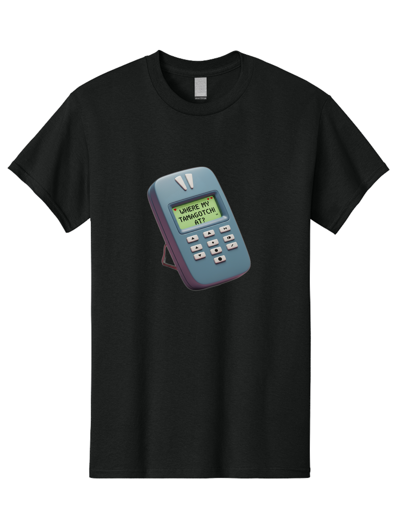 Where-My-Tamagotchi-At Men'S Graphic Tee, 100% Cotton, Comfortable Casual Summer Wear, Machine Washable, Retro Digital Pet, Nostalgic 90S Toy, Tamagotchi, Vintage Handheld Game, Classic Electronic Toy, Retro Gaming, Nostalgic Technology, Bab583 8
