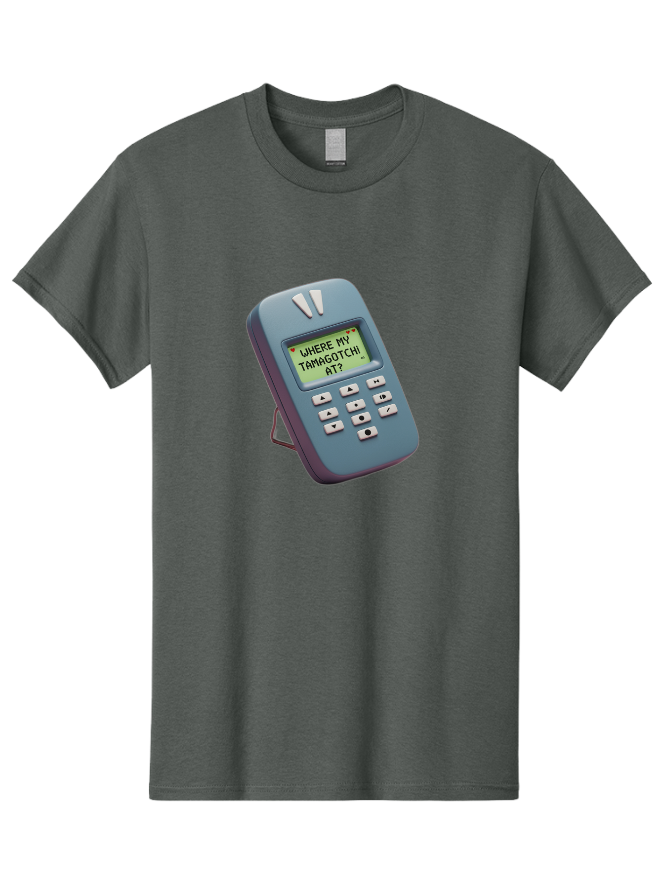 Where-My-Tamagotchi-At Men'S Graphic Tee, 100% Cotton, Comfortable Casual Summer Wear, Machine Washable, Retro Digital Pet, Nostalgic 90S Toy, Tamagotchi, Vintage Handheld Game, Classic Electronic Toy, Retro Gaming, Nostalgic Technology, Bab583 7