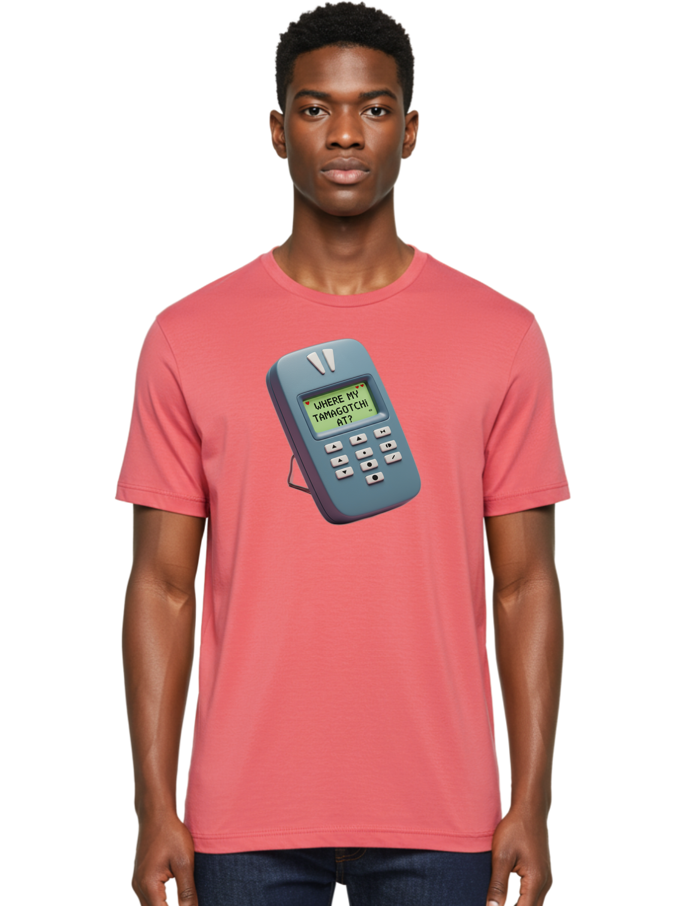 Where-My-Tamagotchi-At Men'S Graphic Tee, 100% Cotton, Comfortable Casual Summer Wear, Machine Washable, Retro Digital Pet, Nostalgic 90S Toy, Tamagotchi, Vintage Handheld Game, Classic Electronic Toy, Retro Gaming, Nostalgic Technology, Bab583 26