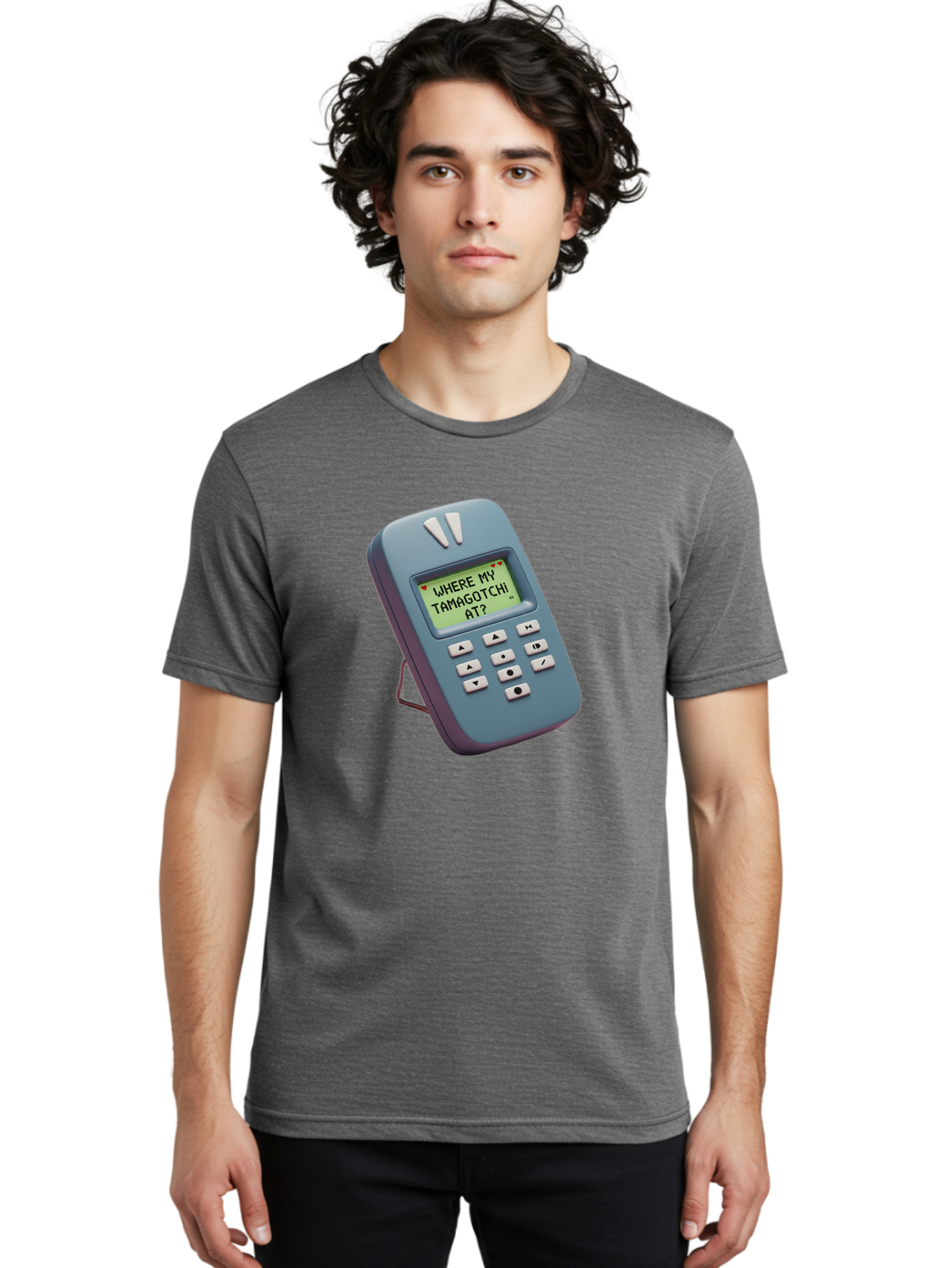 Where-My-Tamagotchi-At Men'S Graphic Tee, 100% Cotton, Comfortable Casual Summer Wear, Machine Washable, Retro Digital Pet, Nostalgic 90S Toy, Tamagotchi, Vintage Handheld Game, Classic Electronic Toy, Retro Gaming, Nostalgic Technology, Bab583 29