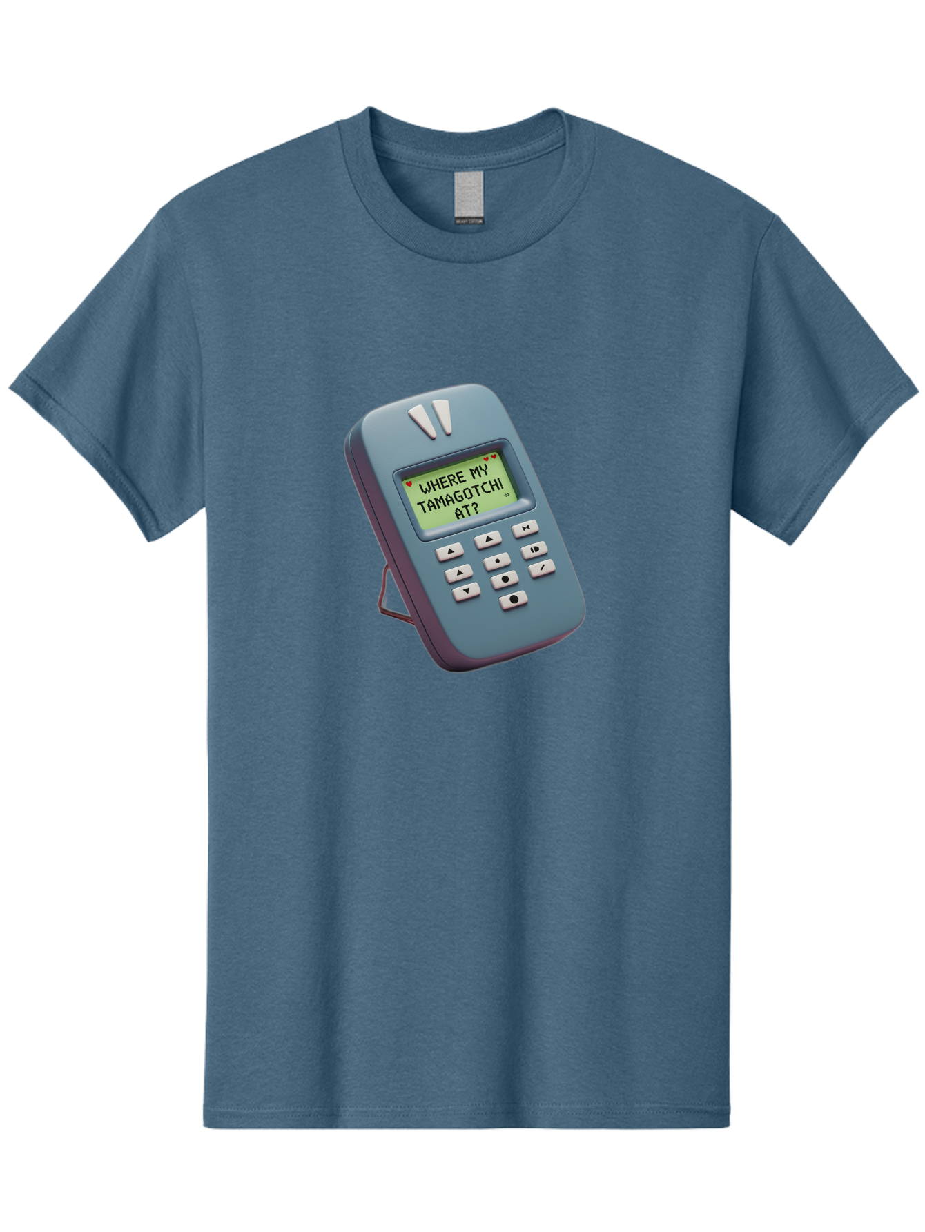 Where-My-Tamagotchi-At Men'S Graphic Tee, 100% Cotton, Comfortable Casual Summer Wear, Machine Washable, Retro Digital Pet, Nostalgic 90S Toy, Tamagotchi, Vintage Handheld Game, Classic Electronic Toy, Retro Gaming, Nostalgic Technology, Bab583 4
