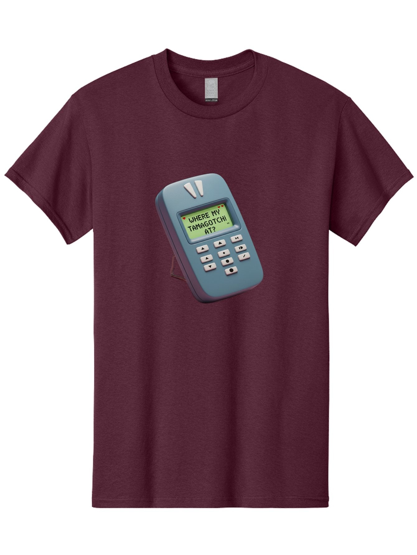 Where-My-Tamagotchi-At Men'S Graphic Tee, 100% Cotton, Comfortable Casual Summer Wear, Machine Washable, Retro Digital Pet, Nostalgic 90S Toy, Tamagotchi, Vintage Handheld Game, Classic Electronic Toy, Retro Gaming, Nostalgic Technology, Bab583 15