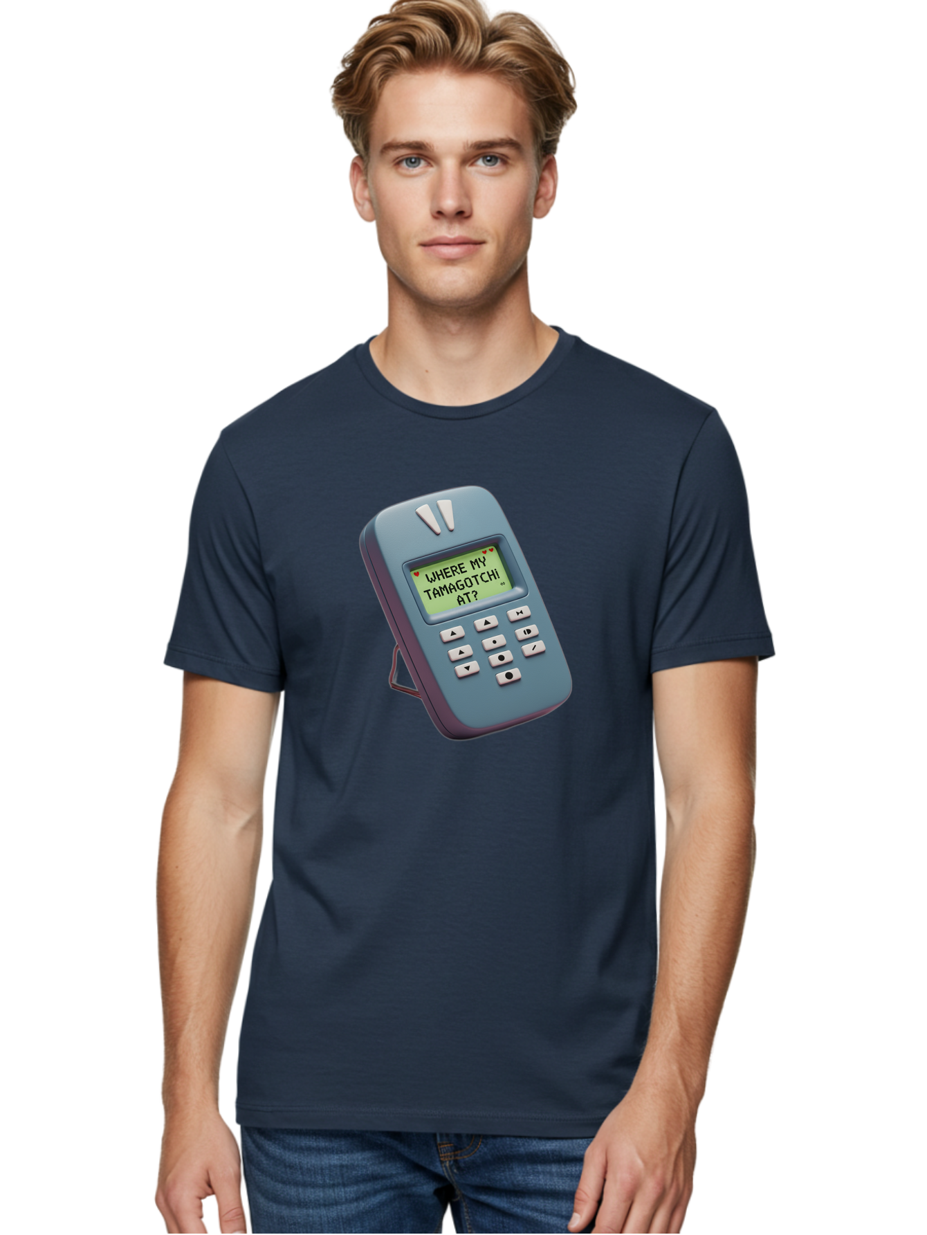 Where-My-Tamagotchi-At Men'S Graphic Tee, 100% Cotton, Comfortable Casual Summer Wear, Machine Washable, Retro Digital Pet, Nostalgic 90S Toy, Tamagotchi, Vintage Handheld Game, Classic Electronic Toy, Retro Gaming, Nostalgic Technology, Bab583 18