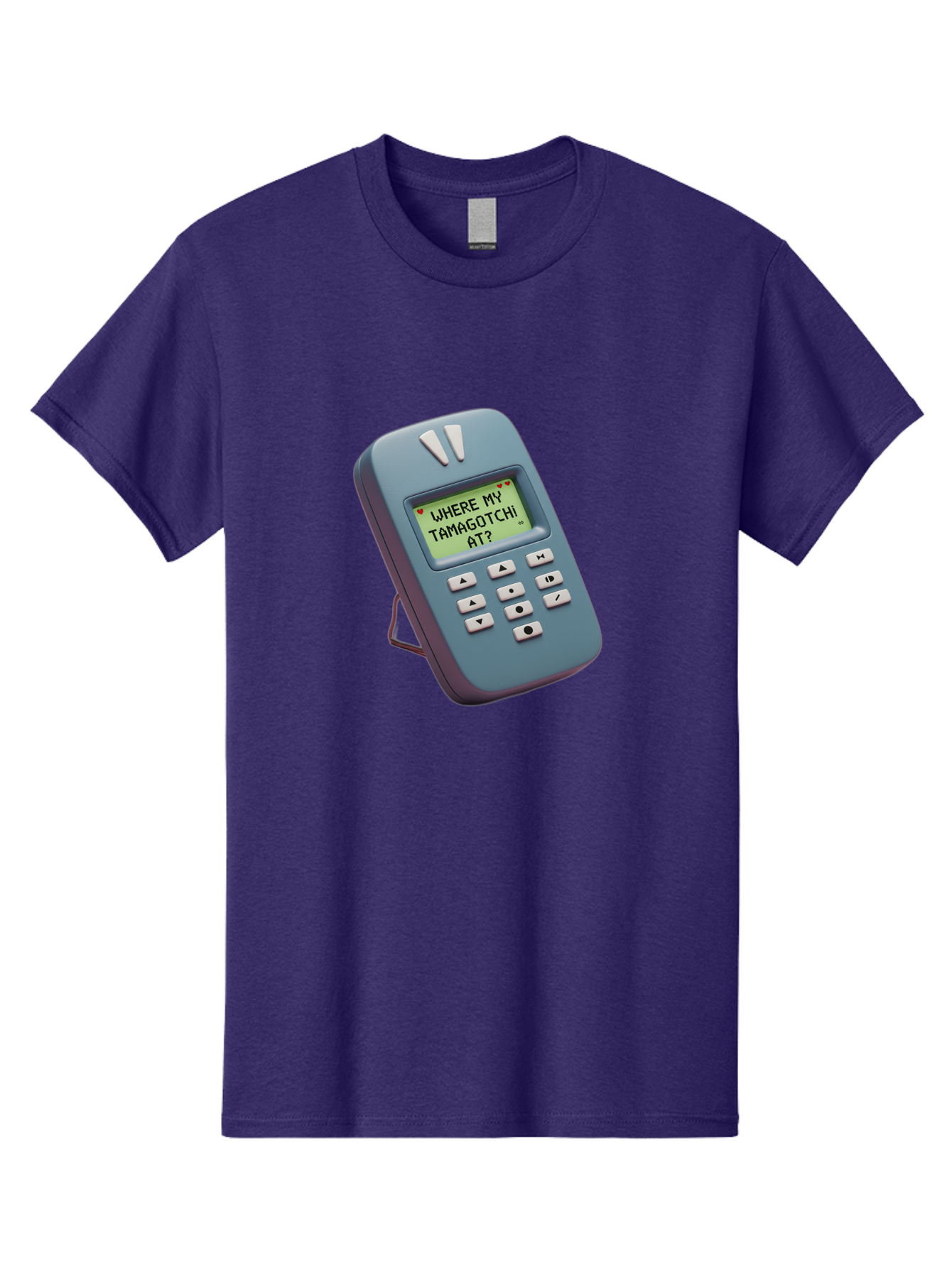 Where-My-Tamagotchi-At Men'S Graphic Tee, 100% Cotton, Comfortable Casual Summer Wear, Machine Washable, Retro Digital Pet, Nostalgic 90S Toy, Tamagotchi, Vintage Handheld Game, Classic Electronic Toy, Retro Gaming, Nostalgic Technology, Bab583 12