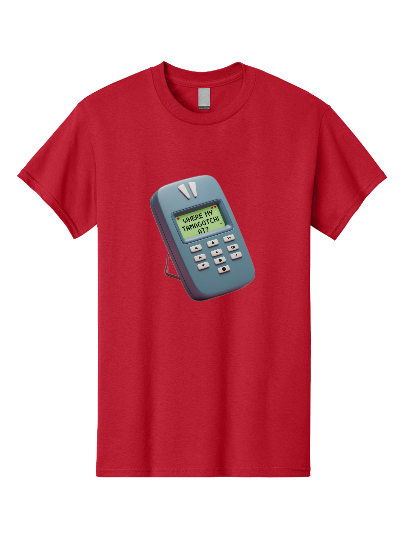 Where-My-Tamagotchi-At Men'S Graphic Tee, 100% Cotton, Comfortable Casual Summer Wear, Machine Washable, Retro Digital Pet, Nostalgic 90S Toy, Tamagotchi, Vintage Handheld Game, Classic Electronic Toy, Retro Gaming, Nostalgic Technology, Bab583 9