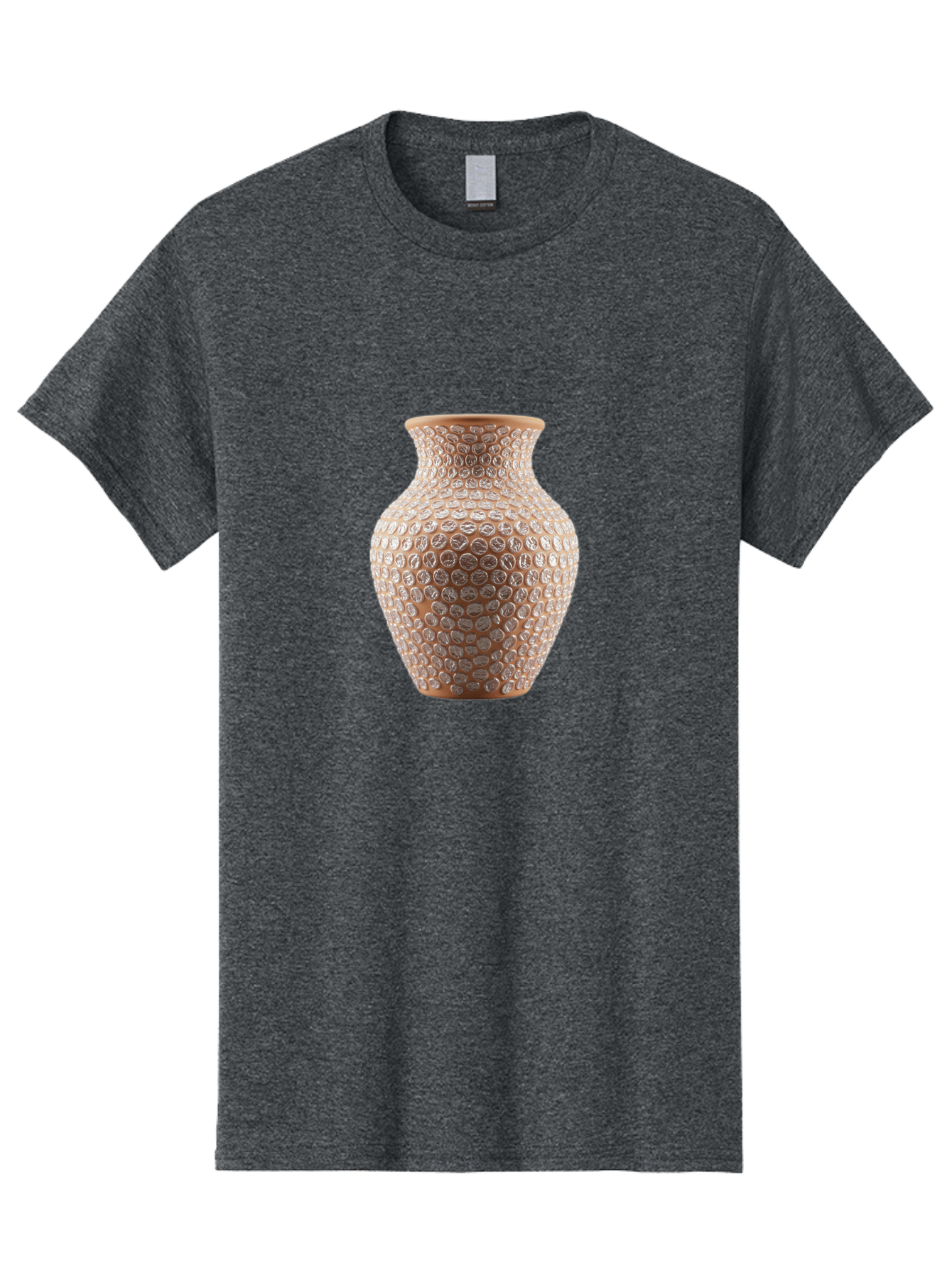 White-Vase Men'S Graphic Tee, 100% Cotton, Comfortable Casual Summer Wear, Machine Washable, Textured Vase, Decorative Vase, Ornate Design, Glass Vase, Home Decor, Elegant Design, Intricate Pattern, Luxurious Vase, Stylish Decor Bab585 4