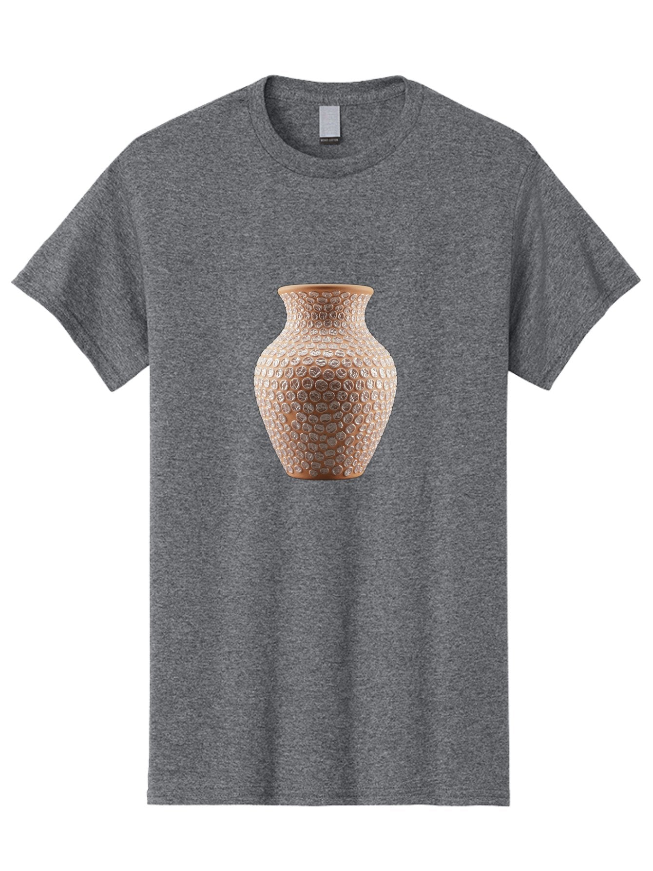 White-Vase Men'S Graphic Tee, 100% Cotton, Comfortable Casual Summer Wear, Machine Washable, Textured Vase, Decorative Vase, Ornate Design, Glass Vase, Home Decor, Elegant Design, Intricate Pattern, Luxurious Vase, Stylish Decor Bab585
