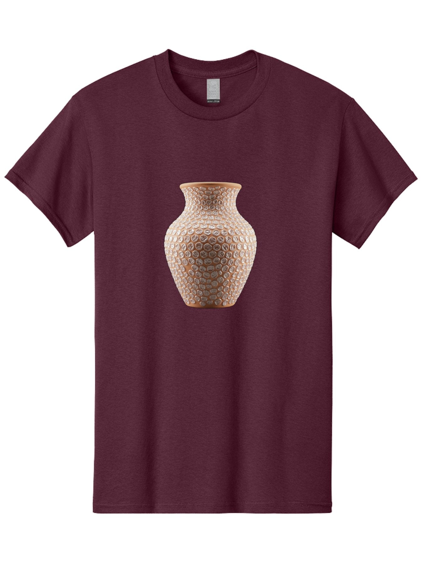 White-Vase Men'S Graphic Tee, 100% Cotton, Comfortable Casual Summer Wear, Machine Washable, Textured Vase, Decorative Vase, Ornate Design, Glass Vase, Home Decor, Elegant Design, Intricate Pattern, Luxurious Vase, Stylish Decor Bab585