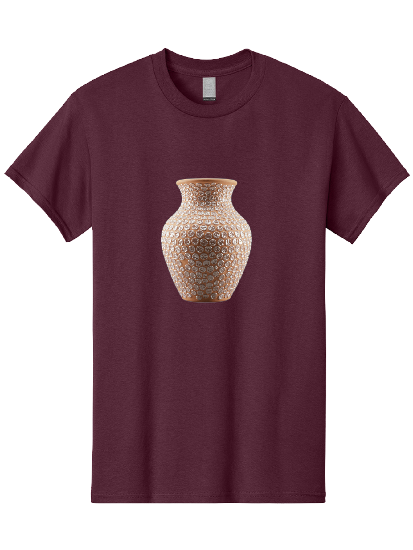 White-Vase Men'S Graphic Tee, 100% Cotton, Comfortable Casual Summer Wear, Machine Washable, Textured Vase, Decorative Vase, Ornate Design, Glass Vase, Home Decor, Elegant Design, Intricate Pattern, Luxurious Vase, Stylish Decor Bab585 11