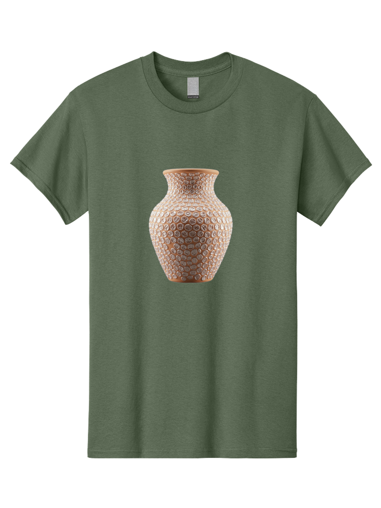White-Vase Men'S Graphic Tee, 100% Cotton, Comfortable Casual Summer Wear, Machine Washable, Textured Vase, Decorative Vase, Ornate Design, Glass Vase, Home Decor, Elegant Design, Intricate Pattern, Luxurious Vase, Stylish Decor Bab585 8
