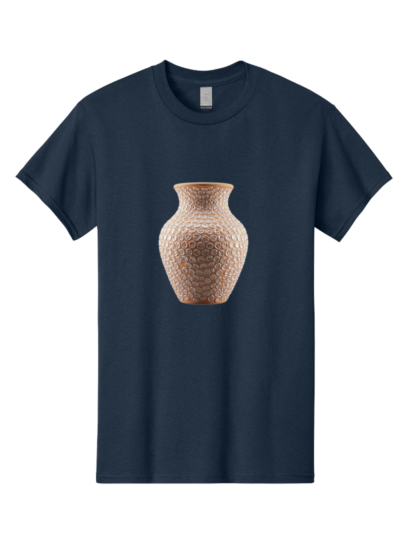 White-Vase Men'S Graphic Tee, 100% Cotton, Comfortable Casual Summer Wear, Machine Washable, Textured Vase, Decorative Vase, Ornate Design, Glass Vase, Home Decor, Elegant Design, Intricate Pattern, Luxurious Vase, Stylish Decor Bab585 6