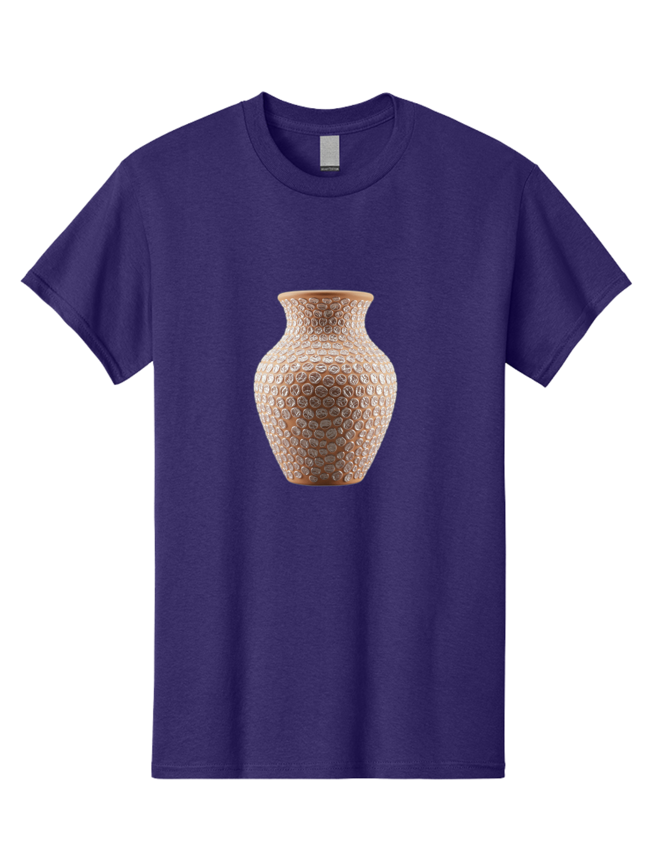 White-Vase Men'S Graphic Tee, 100% Cotton, Comfortable Casual Summer Wear, Machine Washable, Textured Vase, Decorative Vase, Ornate Design, Glass Vase, Home Decor, Elegant Design, Intricate Pattern, Luxurious Vase, Stylish Decor Bab585 3