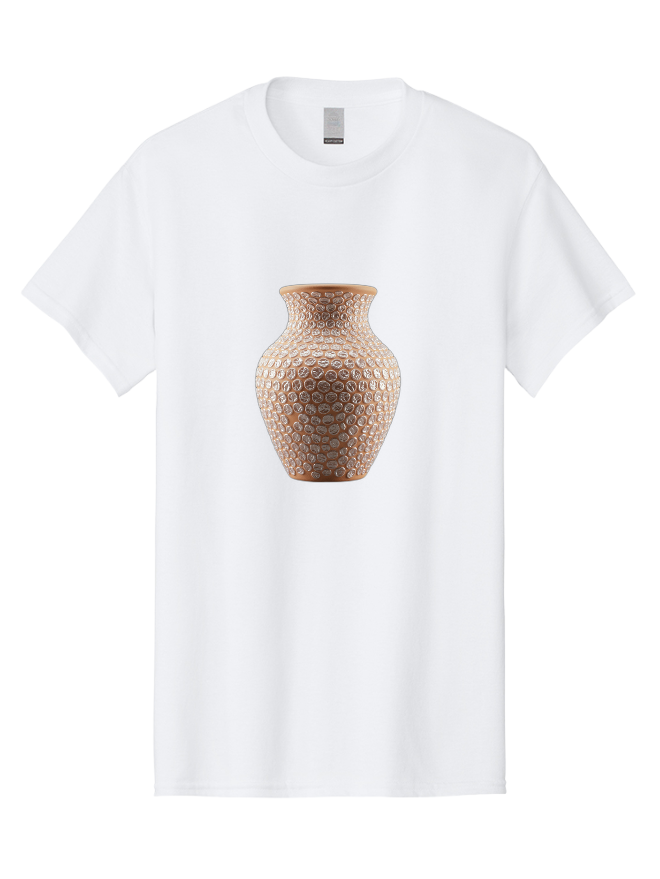 White-Vase Men'S Graphic Tee, 100% Cotton, Comfortable Casual Summer Wear, Machine Washable, Textured Vase, Decorative Vase, Ornate Design, Glass Vase, Home Decor, Elegant Design, Intricate Pattern, Luxurious Vase, Stylish Decor Bab585