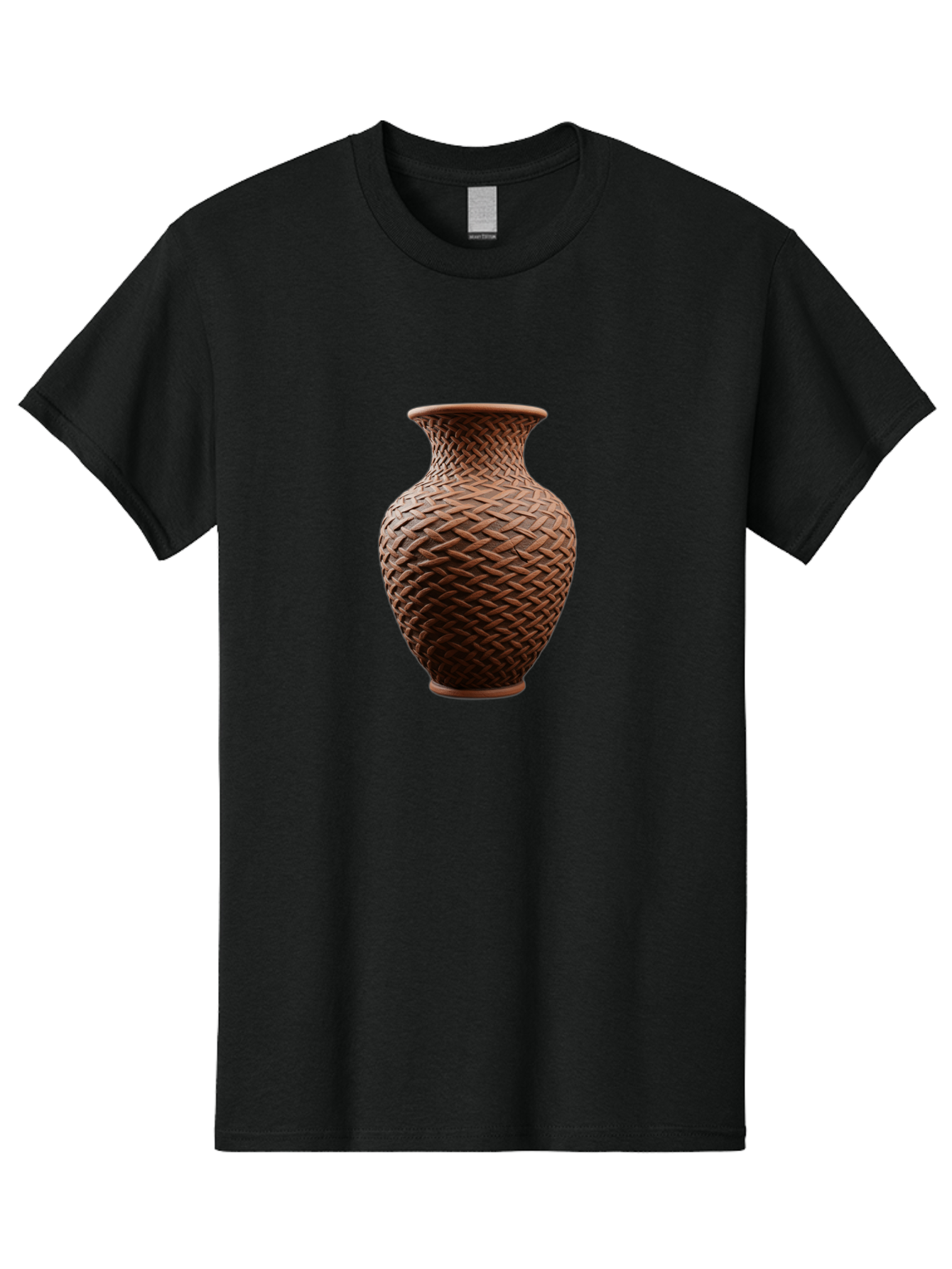 Wicker-Vase Men'S Graphic Tee, 100% Cotton, Comfortable Casual Summer Wear, Machine Washable, Woven Vase, Terracotta Pot, Earthy Tones, Woven Design, Traditional Craftsmanship, Handmade Pottery, Bohemian Decor, Rustic Charm, Home Decor Bab587 7