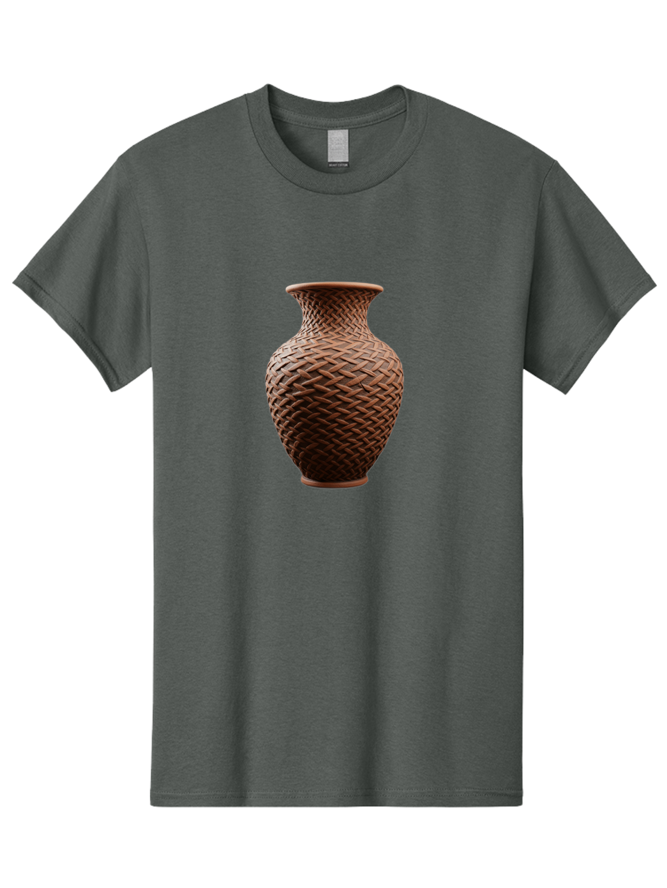 Wicker-Vase Men'S Graphic Tee, 100% Cotton, Comfortable Casual Summer Wear, Machine Washable, Woven Vase, Terracotta Pot, Earthy Tones, Woven Design, Traditional Craftsmanship, Handmade Pottery, Bohemian Decor, Rustic Charm, Home Decor Bab587 11