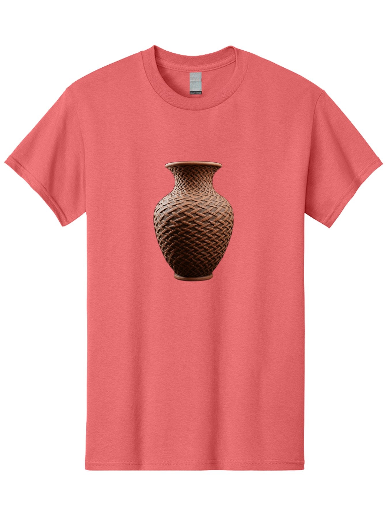 Wicker-Vase Men'S Graphic Tee, 100% Cotton, Comfortable Casual Summer Wear, Machine Washable, Woven Vase, Terracotta Pot, Earthy Tones, Woven Design, Traditional Craftsmanship, Handmade Pottery, Bohemian Decor, Rustic Charm, Home Decor Bab587 7