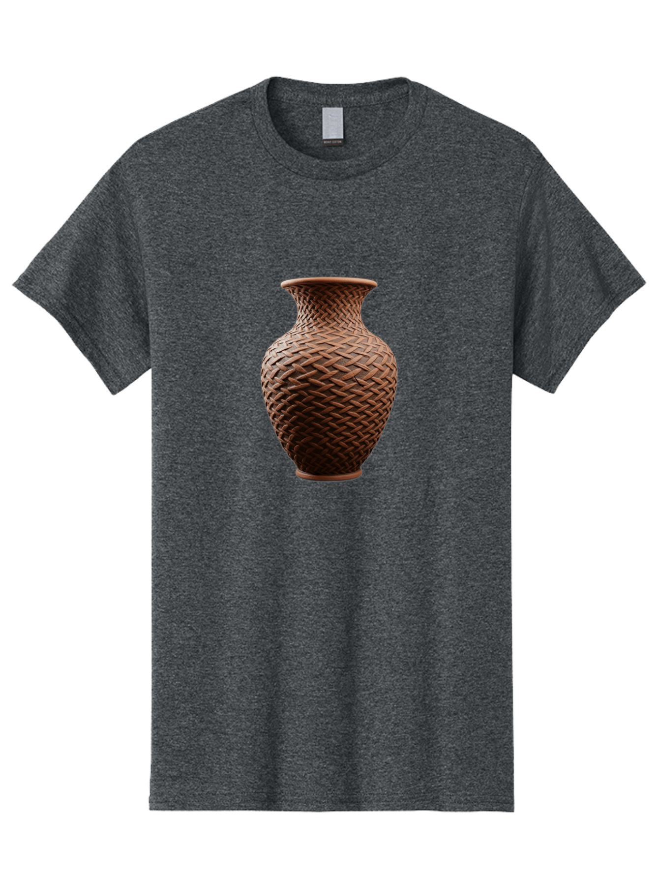 Wicker-Vase Men'S Graphic Tee, 100% Cotton, Comfortable Casual Summer Wear, Machine Washable, Woven Vase, Terracotta Pot, Earthy Tones, Woven Design, Traditional Craftsmanship, Handmade Pottery, Bohemian Decor, Rustic Charm, Home Decor Bab587 10