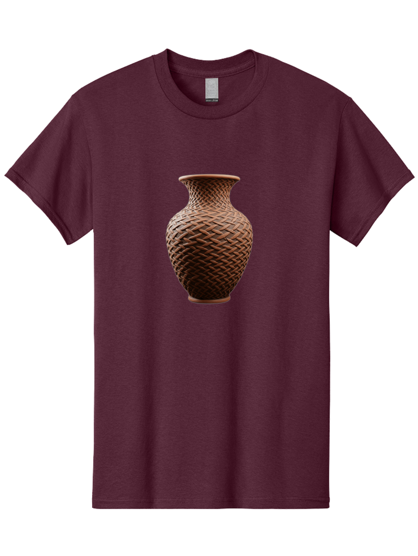 Wicker-Vase Men'S Graphic Tee, 100% Cotton, Comfortable Casual Summer Wear, Machine Washable, Woven Vase, Terracotta Pot, Earthy Tones, Woven Design, Traditional Craftsmanship, Handmade Pottery, Bohemian Decor, Rustic Charm, Home Decor Bab587 14