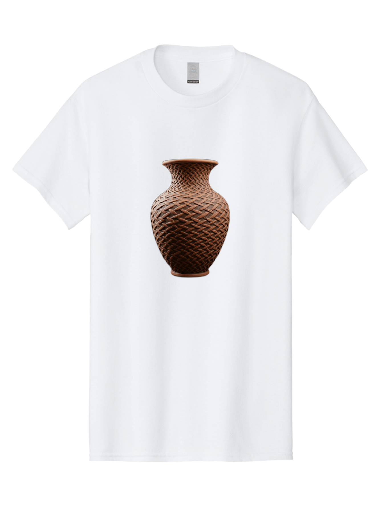 Wicker-Vase Men'S Graphic Tee, 100% Cotton, Comfortable Casual Summer Wear, Machine Washable, Woven Vase, Terracotta Pot, Earthy Tones, Woven Design, Traditional Craftsmanship, Handmade Pottery, Bohemian Decor, Rustic Charm, Home Decor Bab587 9