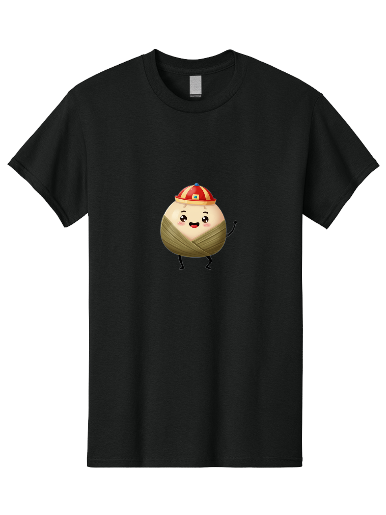 Xiaolongbao-1 Men'S Graphic Tee, 100% Cotton, Comfortable Casual Summer Wear, Machine Washable, Cartoon Dumpling, Steamed Bun, Happy Face, Kawaii Character, Chinese Food, Cute Illustration, Wrapped Dumpling, Smiling Face, Dumpling Character, Bab596