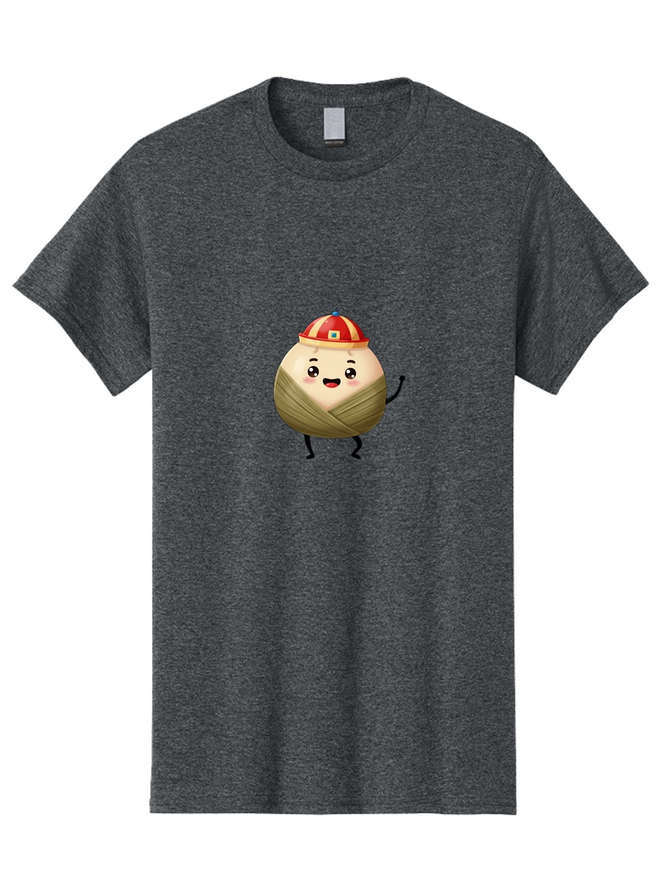 Xiaolongbao-1 Men'S Graphic Tee, 100% Cotton, Comfortable Casual Summer Wear, Machine Washable, Cartoon Dumpling, Steamed Bun, Happy Face, Kawaii Character, Chinese Food, Cute Illustration, Wrapped Dumpling, Smiling Face, Dumpling Character, Bab596 10