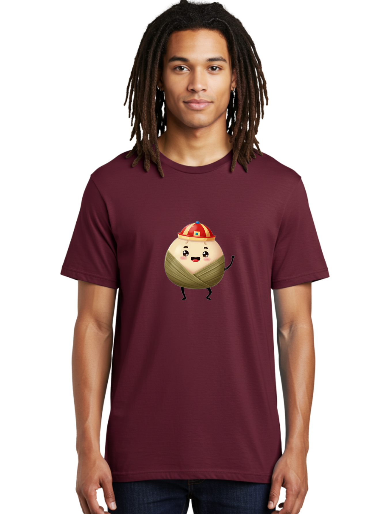 Xiaolongbao-1 Men'S Graphic Tee, 100% Cotton, Comfortable Casual Summer Wear, Machine Washable, Cartoon Dumpling, Steamed Bun, Happy Face, Kawaii Character, Chinese Food, Cute Illustration, Wrapped Dumpling, Smiling Face, Dumpling Character, Bab596 21