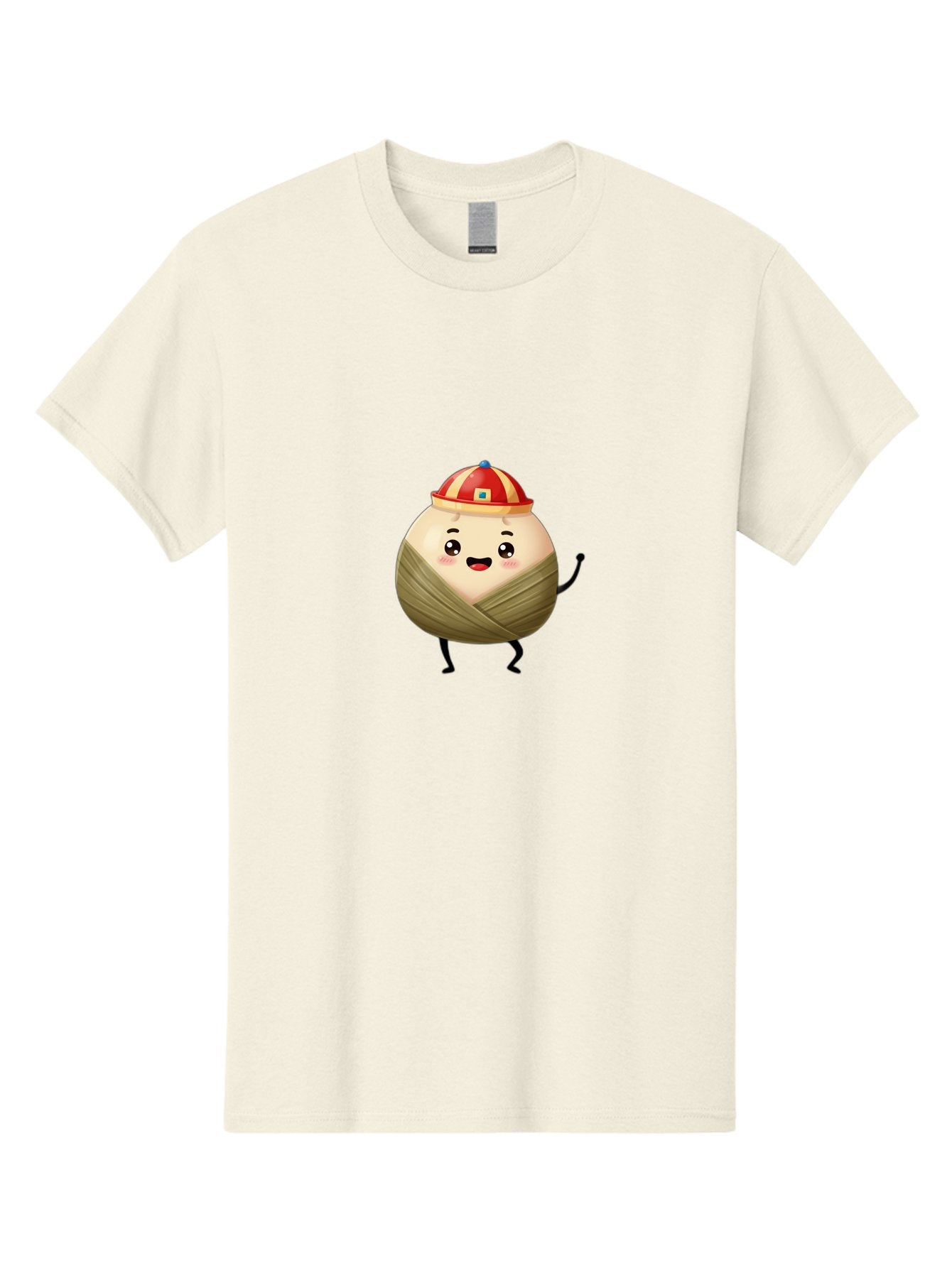 Xiaolongbao-1 Men'S Graphic Tee, 100% Cotton, Comfortable Casual Summer Wear, Machine Washable, Cartoon Dumpling, Steamed Bun, Happy Face, Kawaii Character, Chinese Food, Cute Illustration, Wrapped Dumpling, Smiling Face, Dumpling Character, Bab596 4